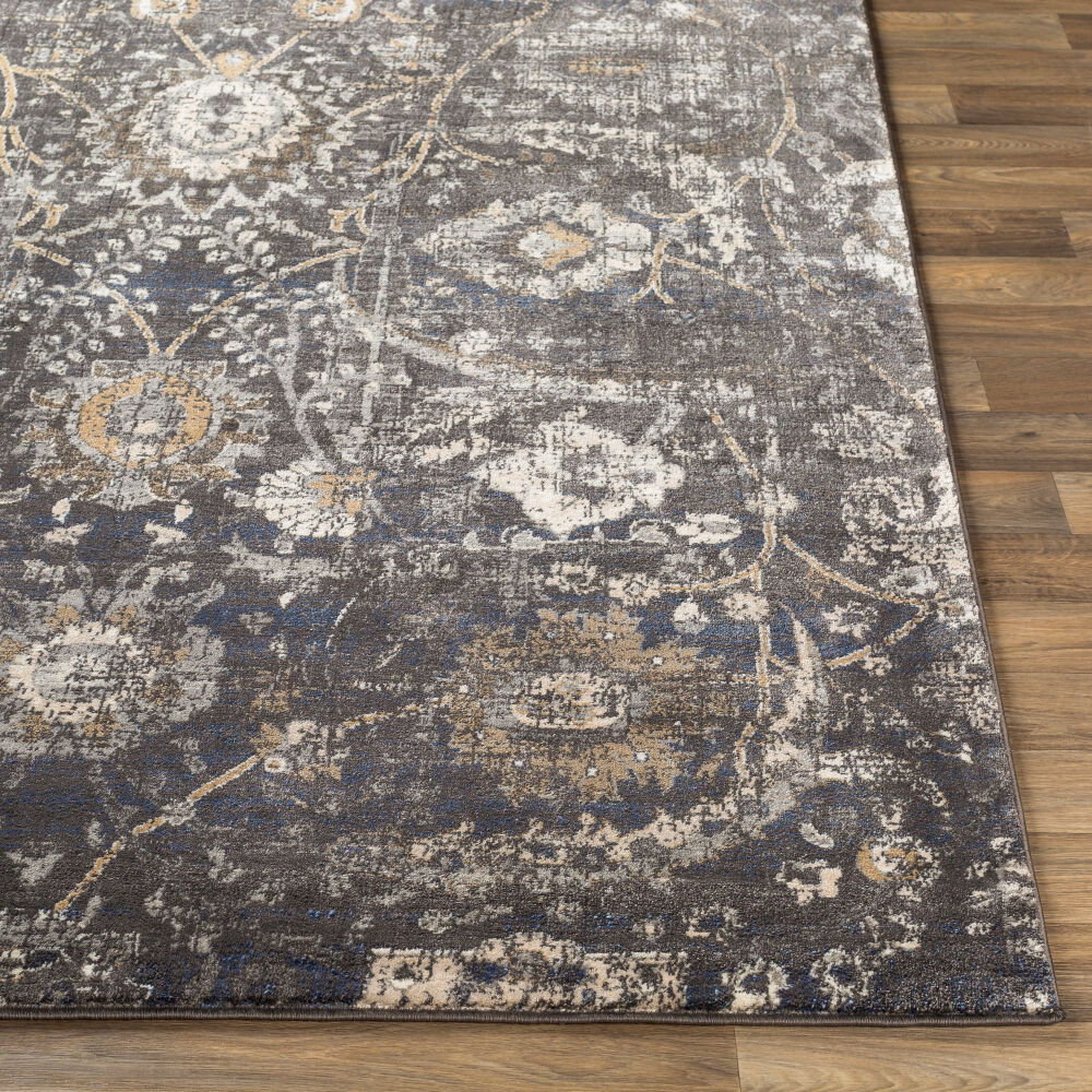Indigo Machine Woven Rug
