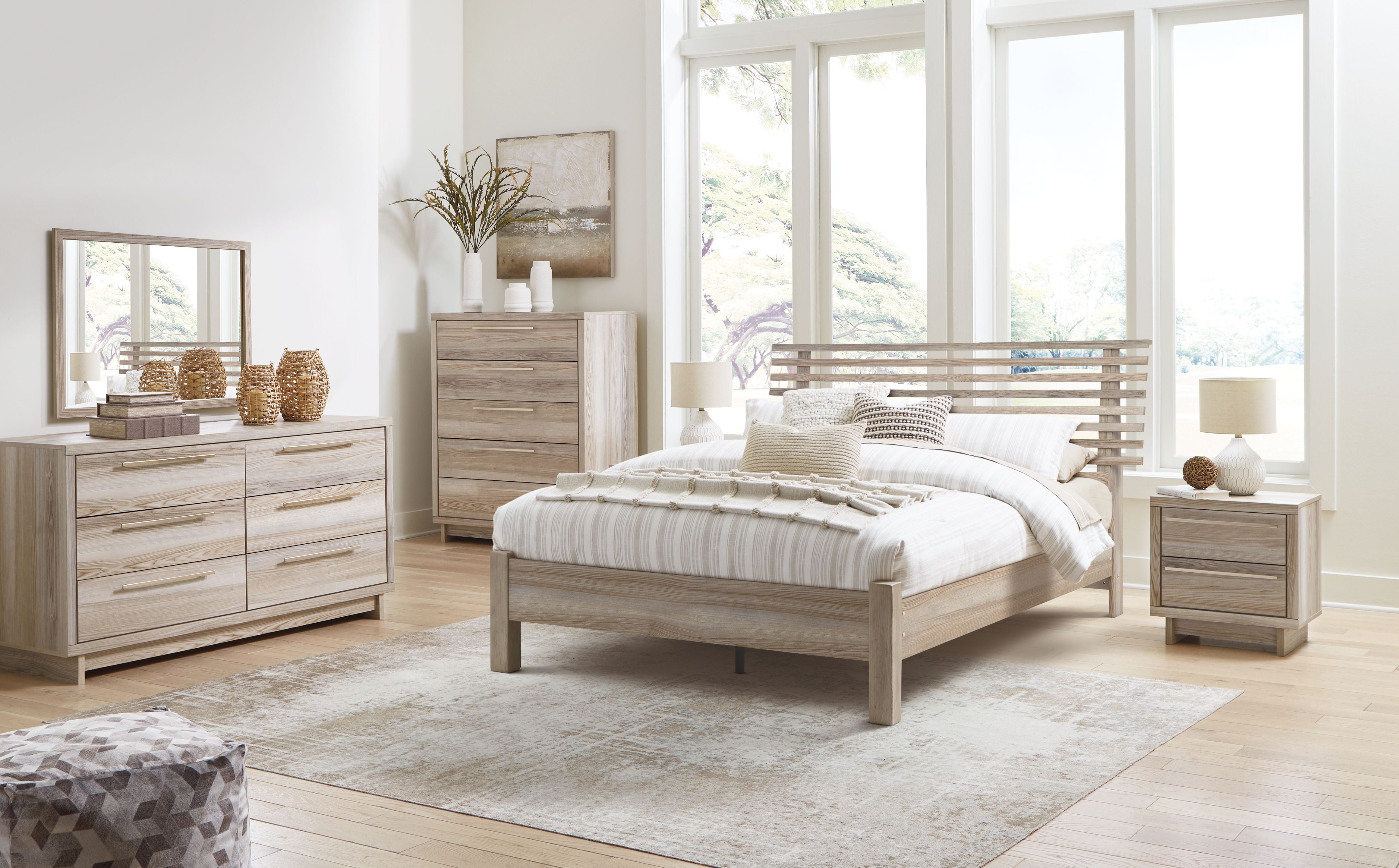 Signature Design by Ashley® Hasbrick - Slat Panel Bedroom Set | Meri Furniture