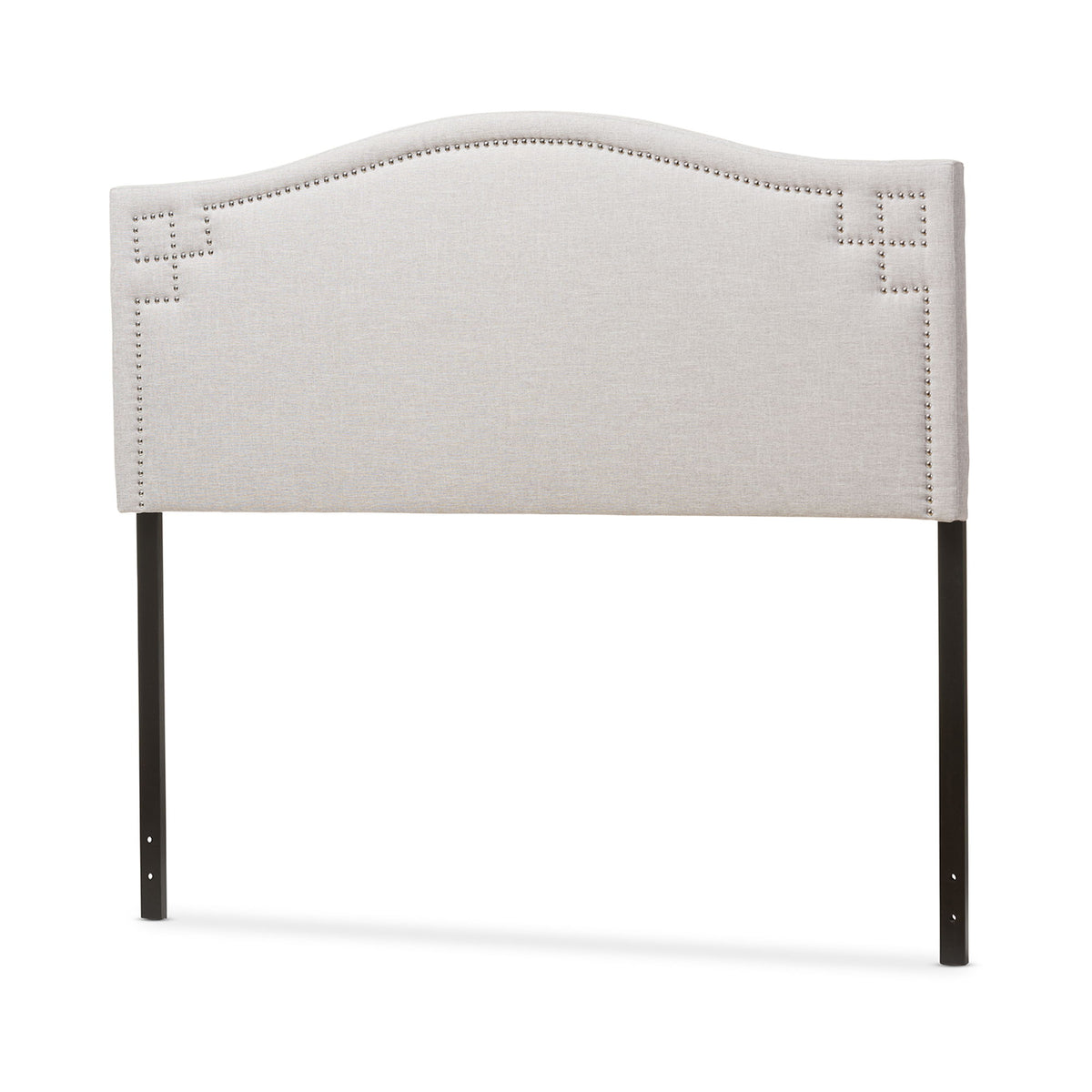 Aubrey Modern and Contemporary Grayish Beige Fabric Upholstered Full Size Headboard