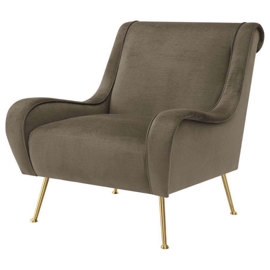 Coaster Fine Furniture Ricci - Upholstered Saddle Arm Accent Chair | Meri Furniture