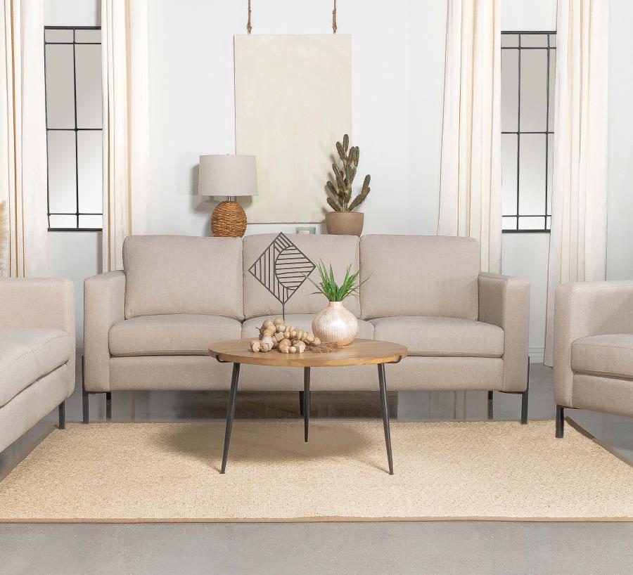 Coaster Fine Furniture Tilly - Upholstered Track Arm Sofa - Oatmeal | Meri Furniture