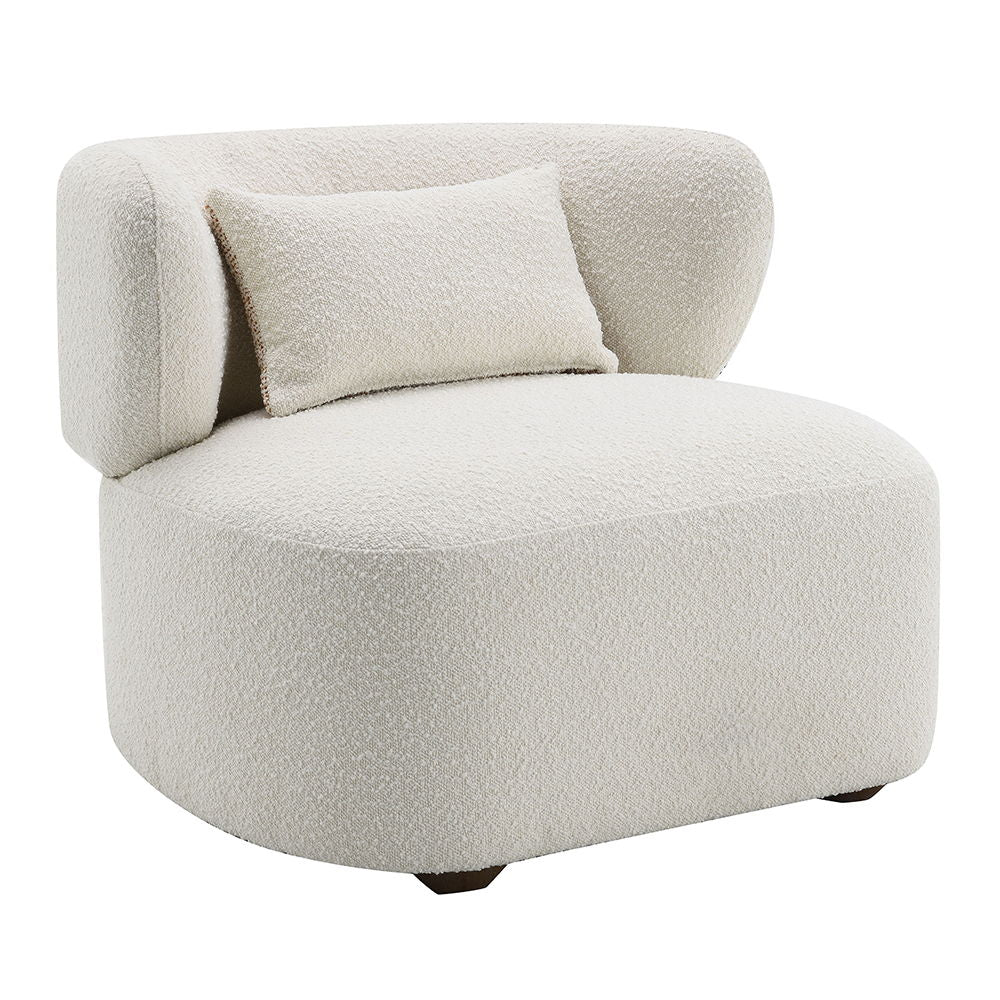 ACME Darius - Accent Chair With Pillow - Beige Boucle | Meri Furniture
