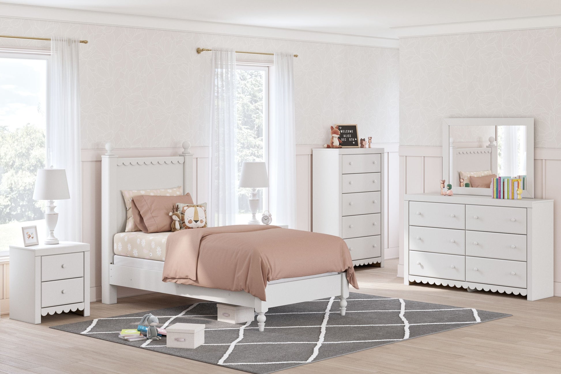 Signature Design by Ashley® Mollviney - Panel Bedroom Set | Meri Furniture
