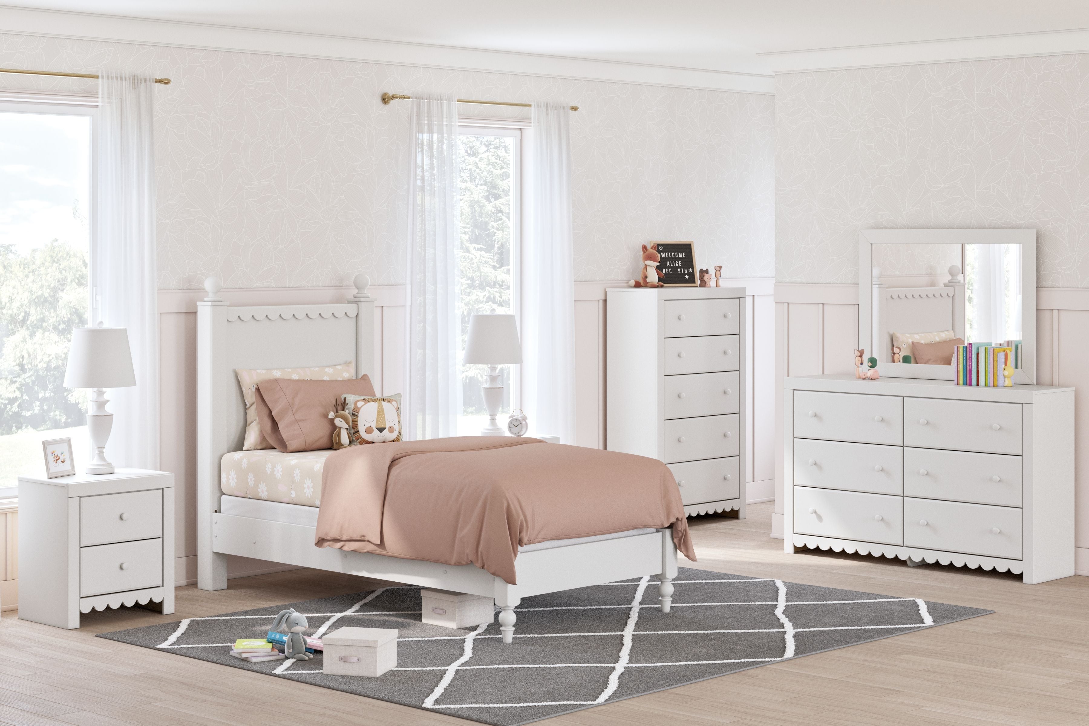 Signature Design by Ashley® Mollviney - Panel Bedroom Set | Meri Furniture