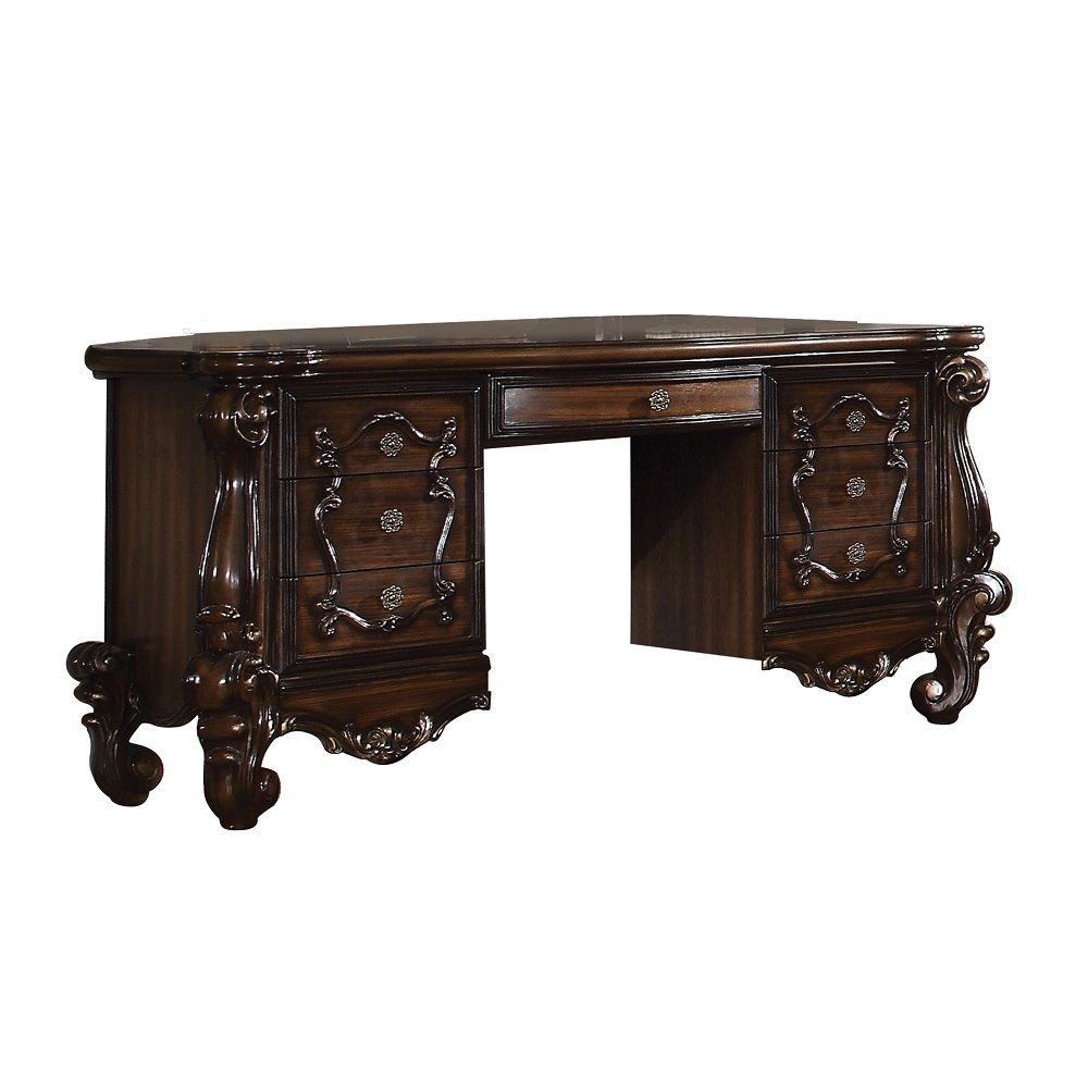 ACME The Versailles vanity desk is the perfect accent to create the style of royalty your bedroom has been needing. | Meri Furniture