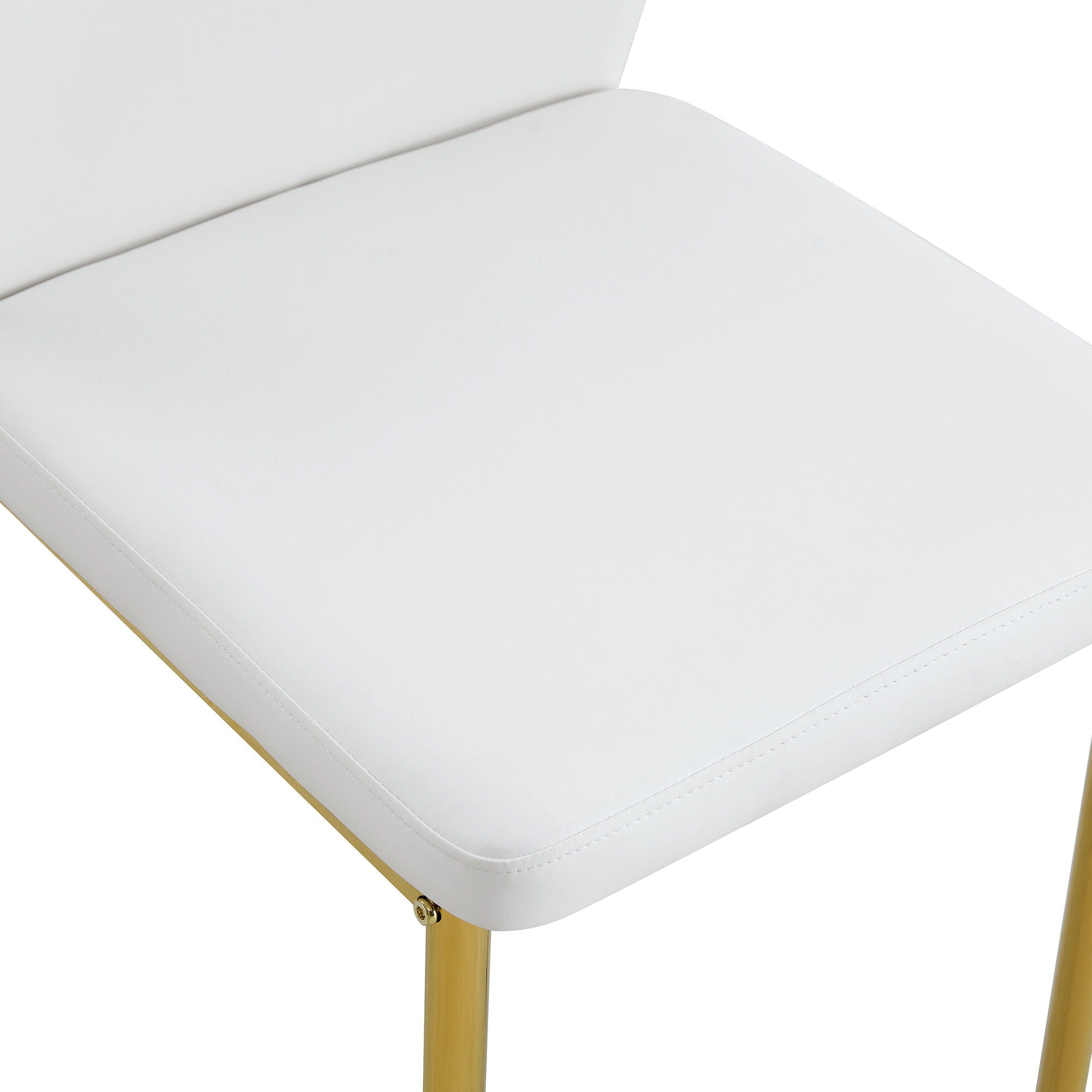 Luxury Simple Chair With Metal Gold Leg