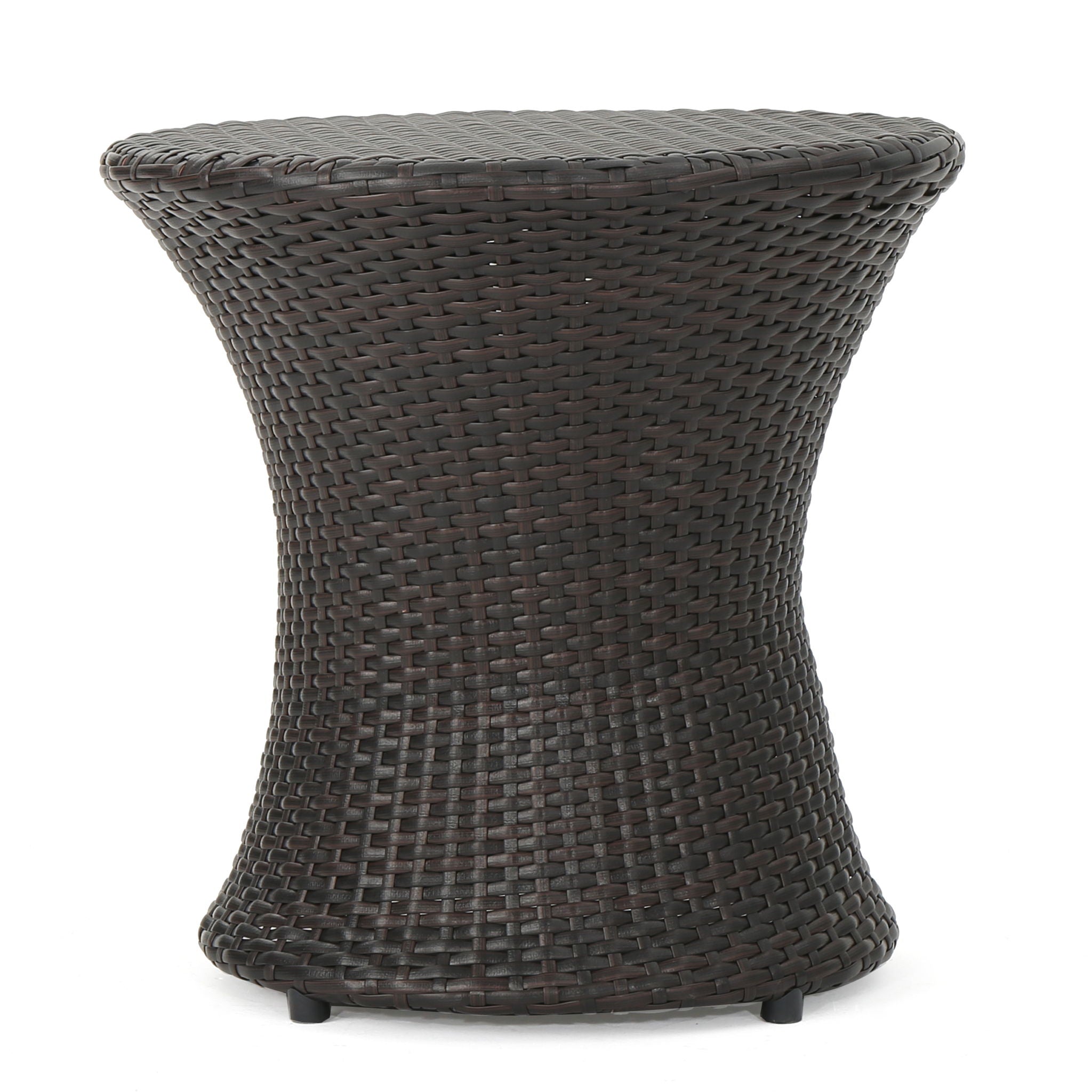 Thrive - Hourglass Rattan Table With No Glass Top