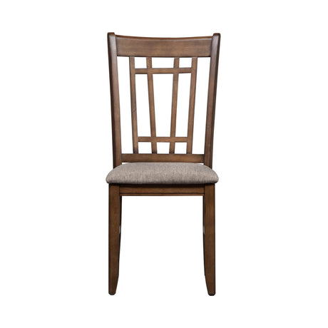 Santa Rosa - Lattice Back Side Chair - Light Brown