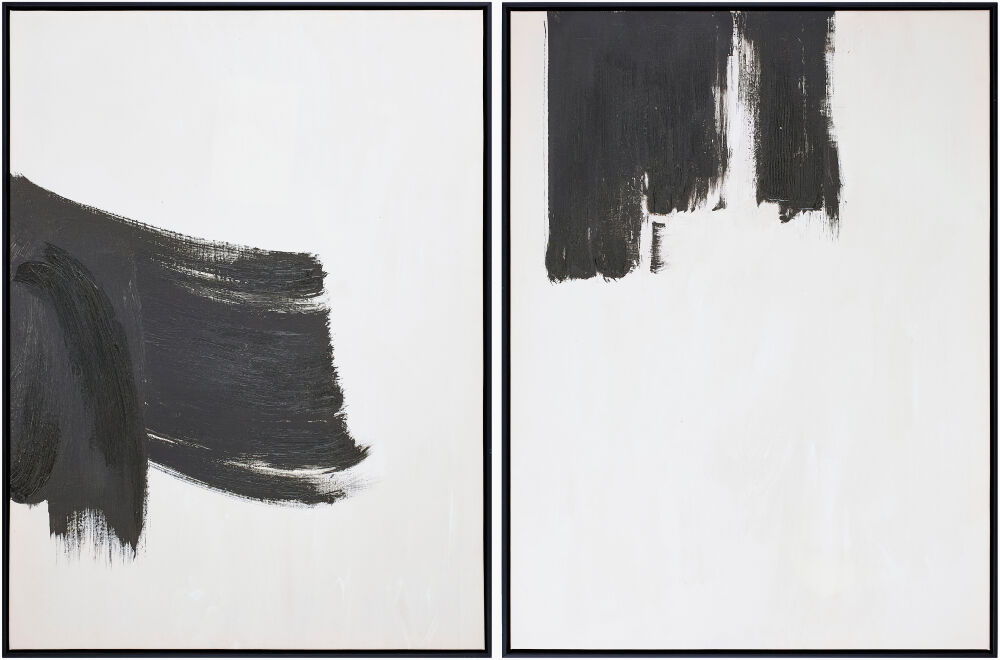 Brush Strokes Framed Art (Set of 2)