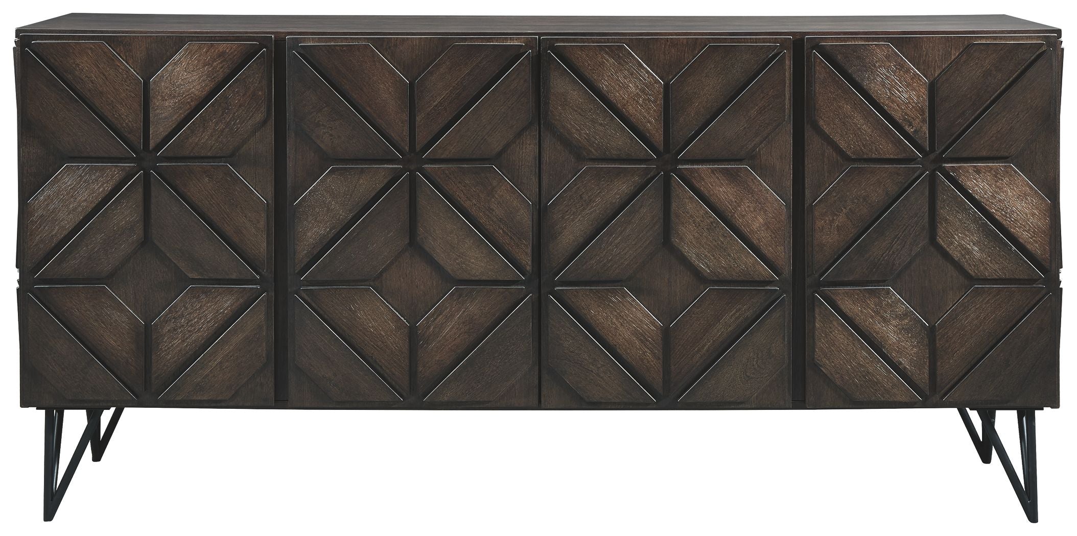 Ashley Furniture Chasinfield - Dark Brown - Extra Large TV Stand | Meri Furniture