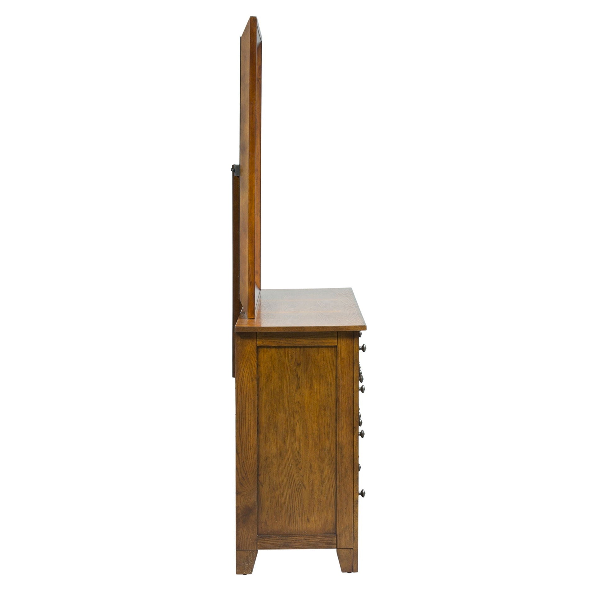 Liberty Furniture Grandpas Cabin - Dresser & Mirror - Light Brown | Meri Furniture
