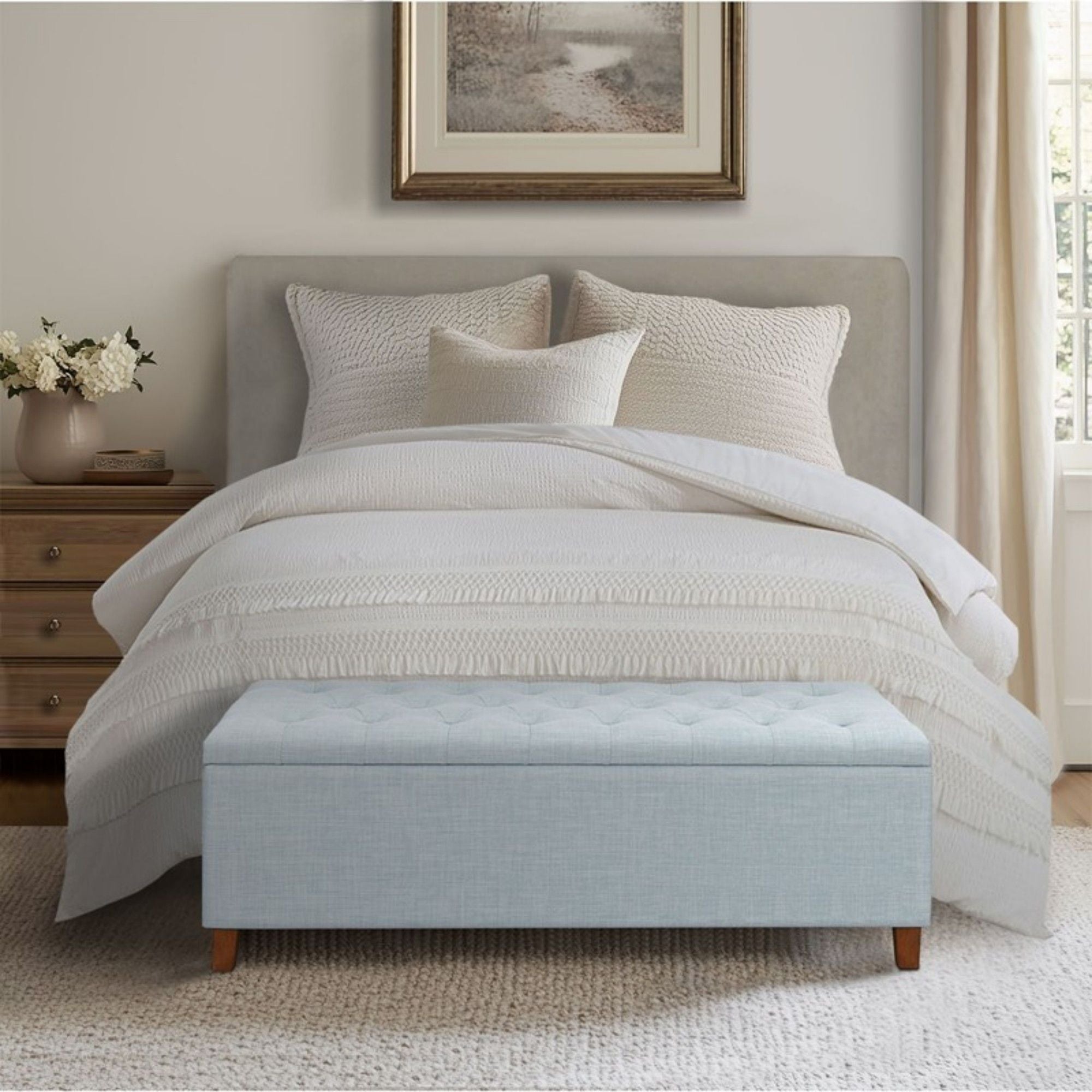 Shandra - Tufted Top Soft Close Storage Bench