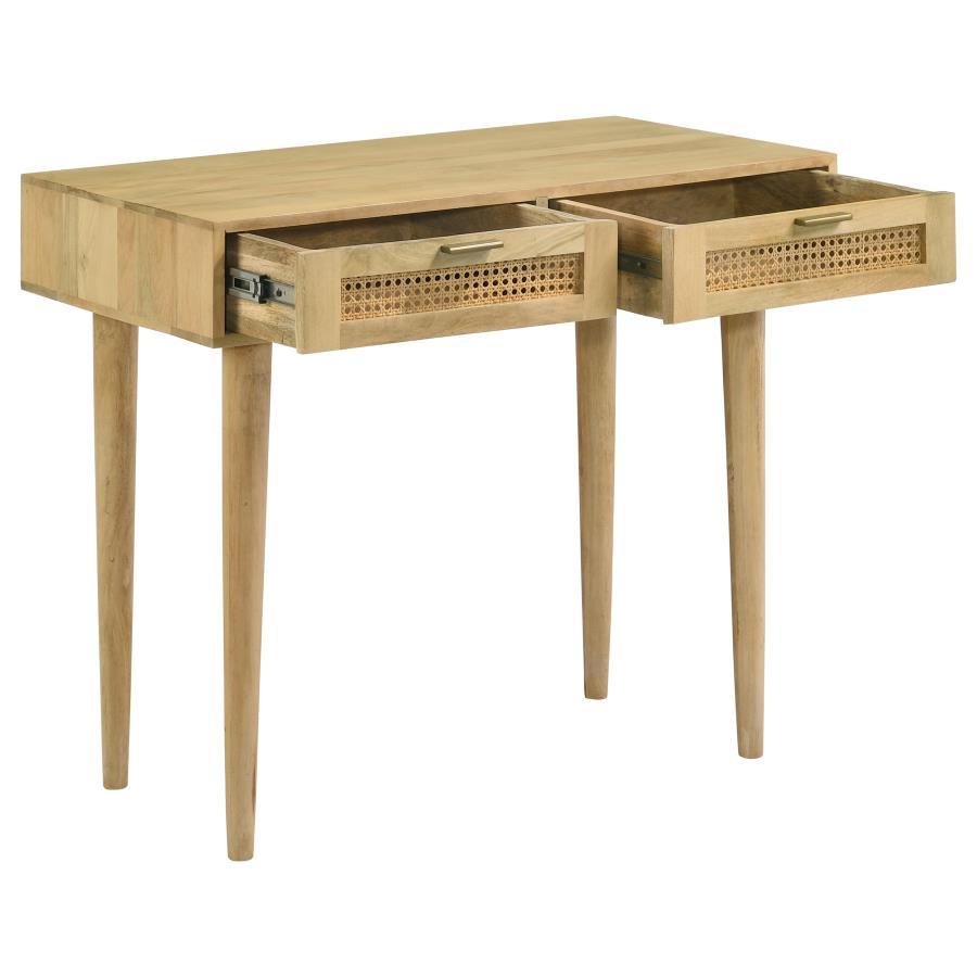 Coaster Fine Furniture Zamora - 2-Drawer Entryway Console Accent Table - Natural | Meri Furniture