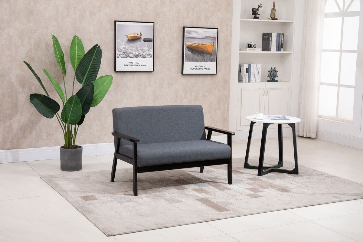 Bahamas 45"W Dark Gray Loveseat