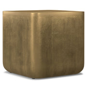 Bassett - Cast Aluminum Side Table - Brown