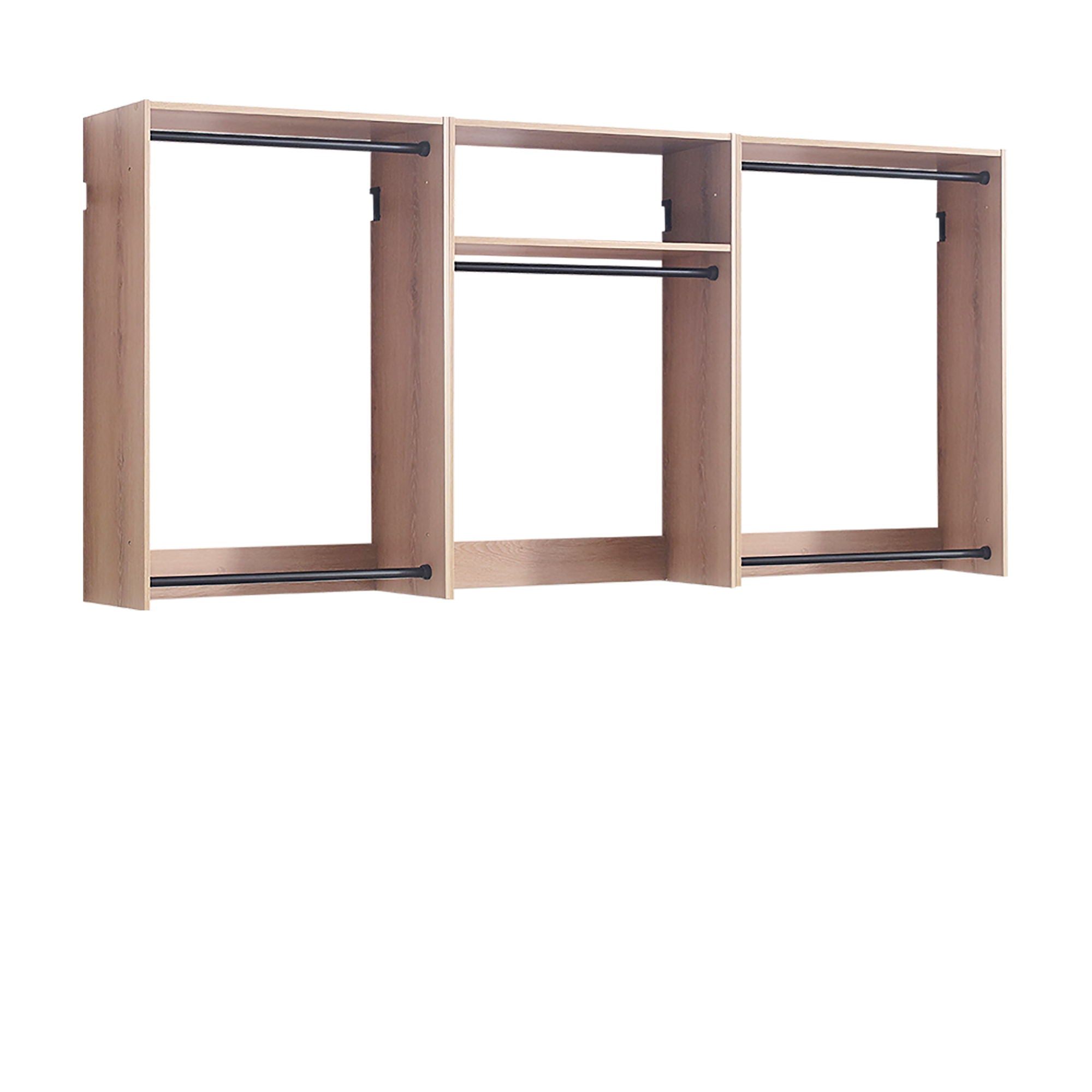 Devi - Wall Mounted Wood Closet System & Modular Design