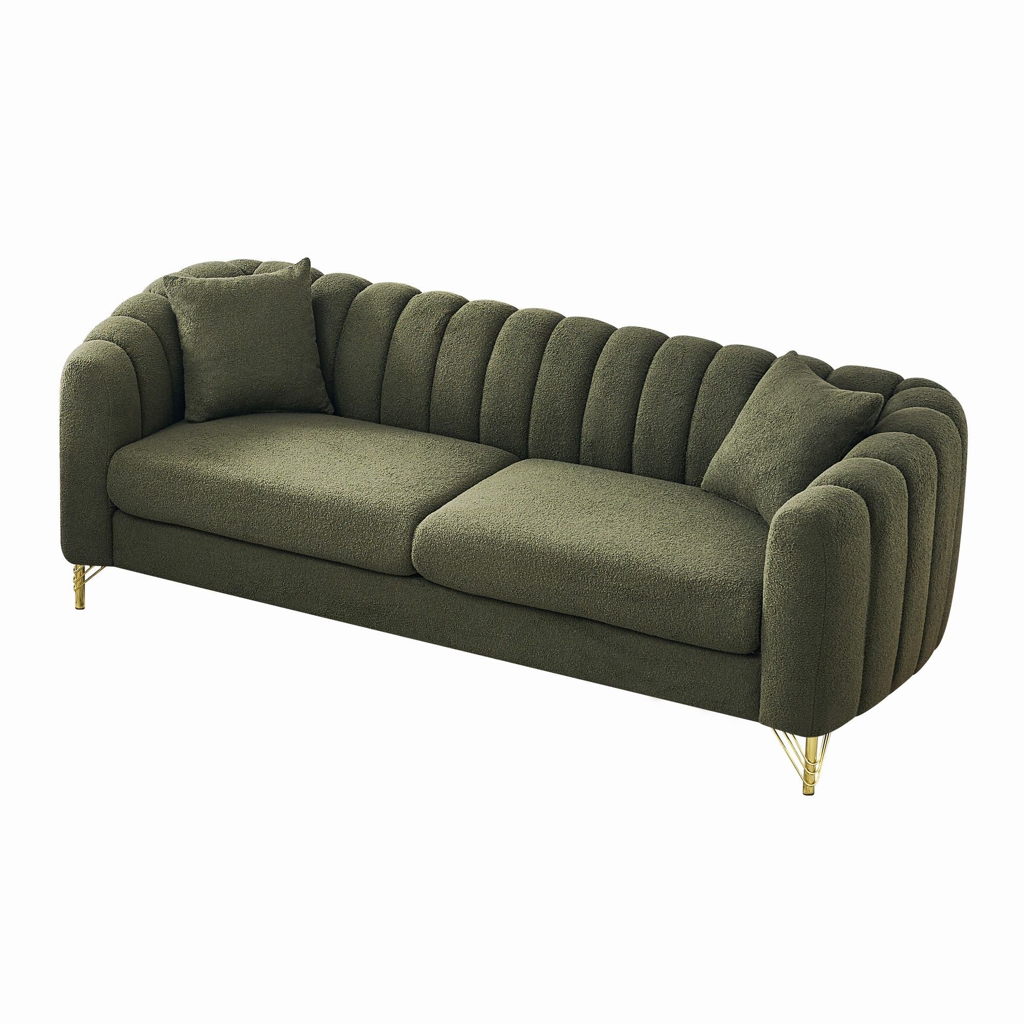 Tufted Oversized Sofa For Living Spaces