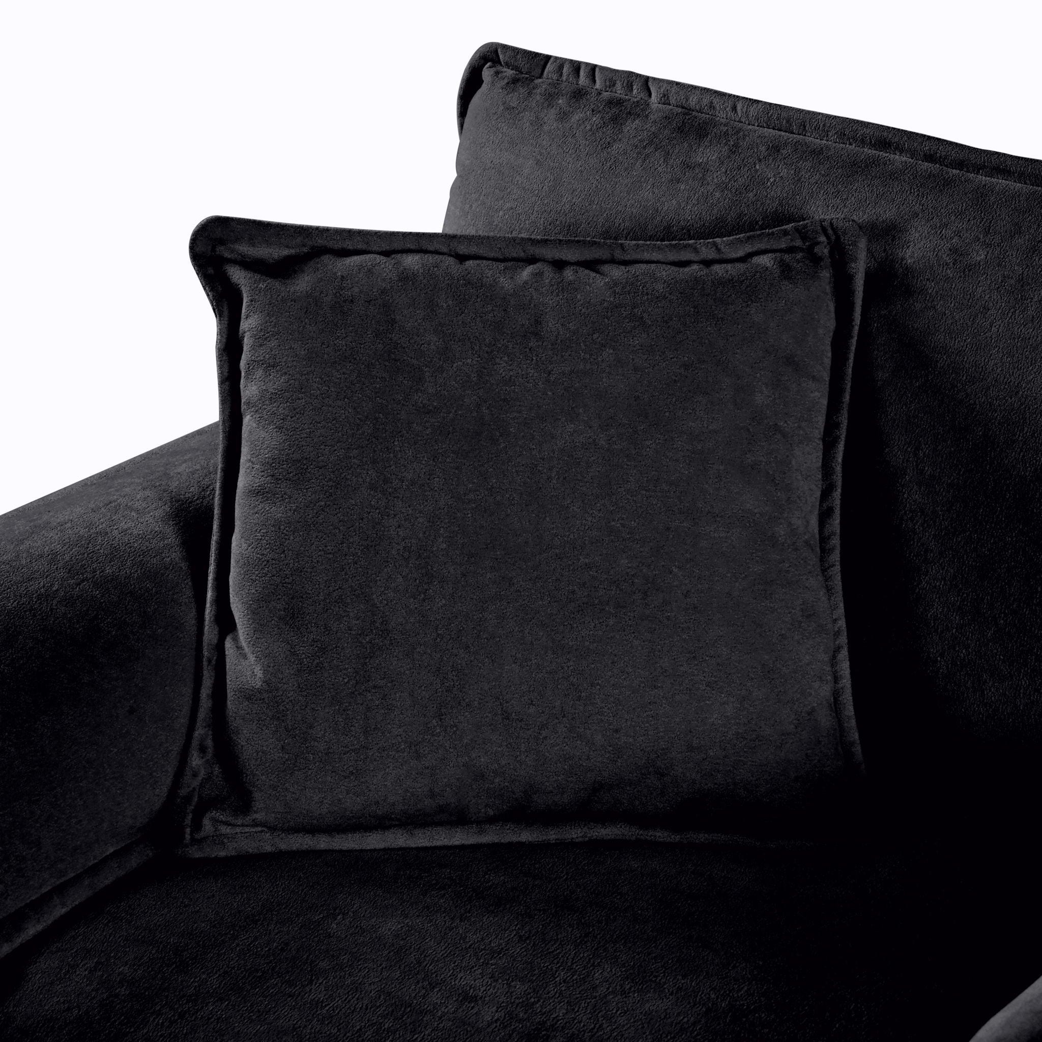 Modern Upholstered Chenille Loveseat And Armchair Set With Pillows