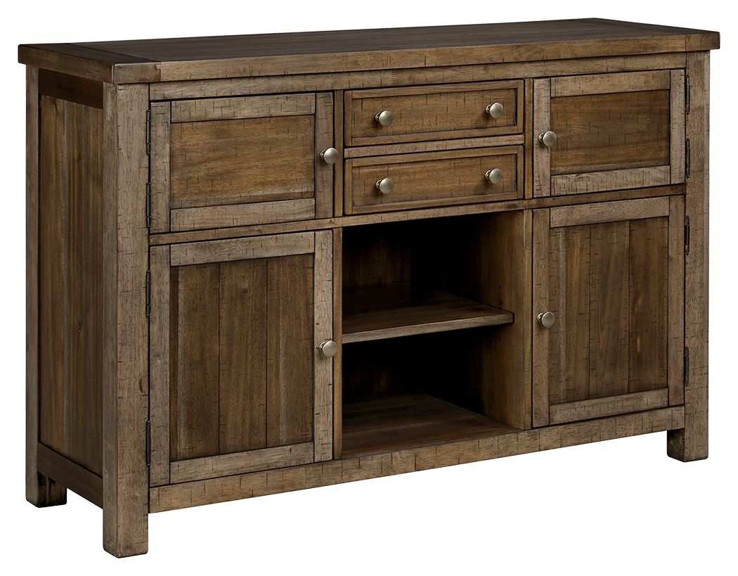 Ashley Furniture Moriville - Grayish Brown - Dining Room Server | Meri Furniture