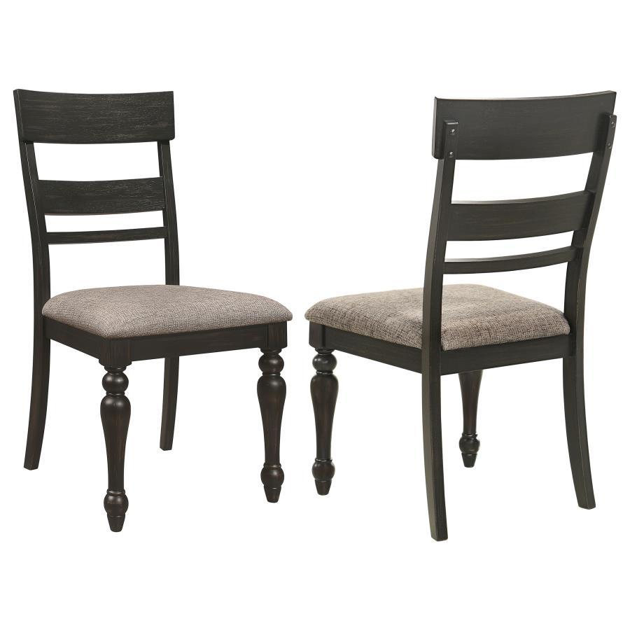 Coaster Fine Furniture Bridget - Wood Dining Side Chair (Set of 2) - Charcoal | Meri Furniture