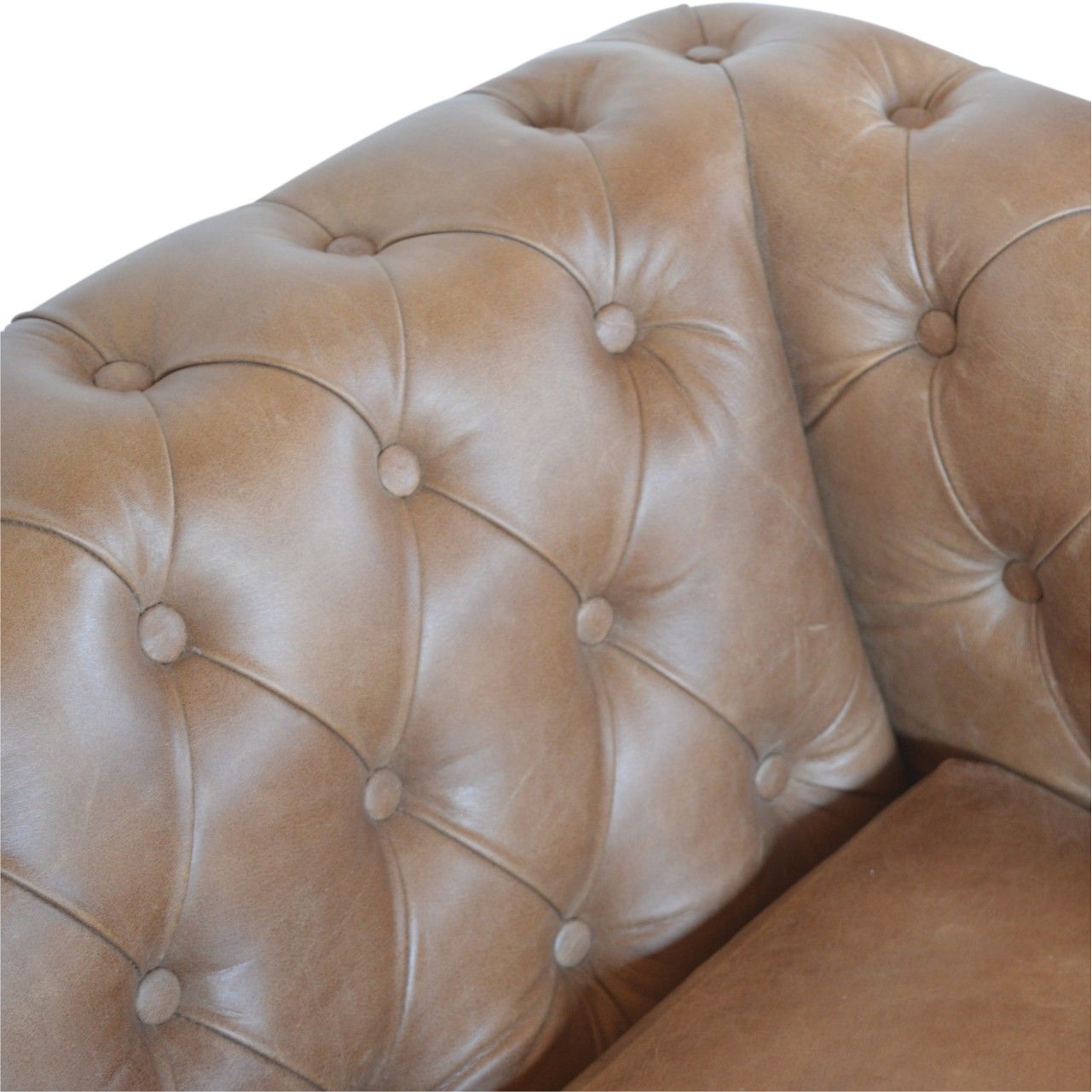 Buffalo - Leather Chesterfield Sofa - Brown