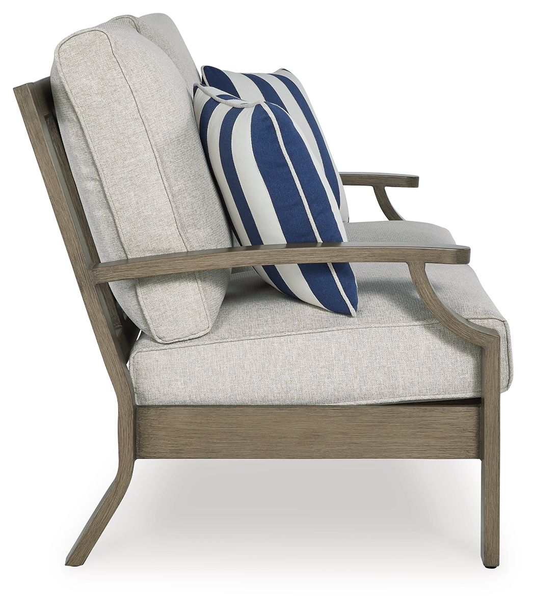 Signature Design by Ashley® Rainier Ranch - Brown / Beige - Loveseat With Cushion | Meri Furniture