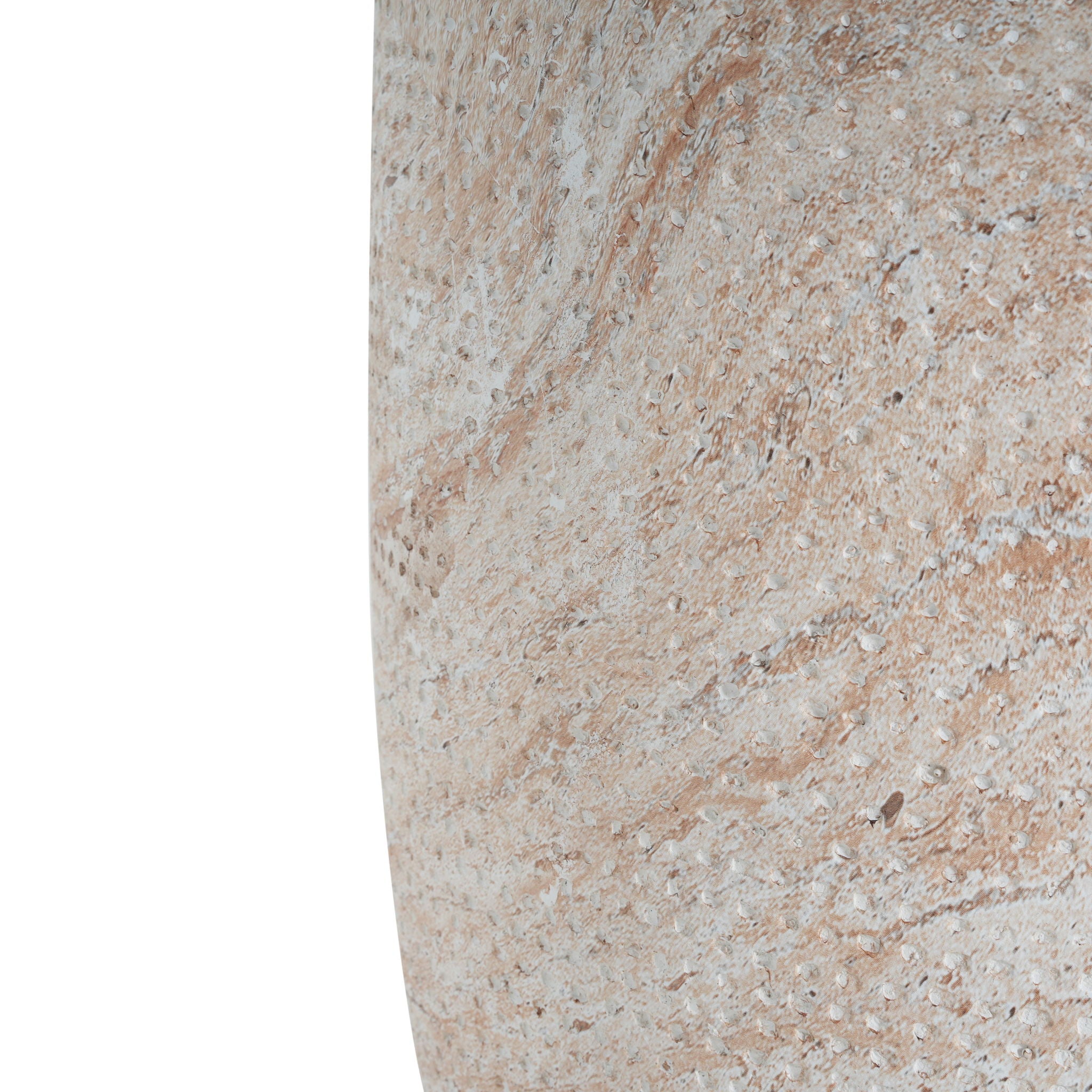 Outdoor / Indoor Lightweight, Concrete Side Table, Travertine - Beige