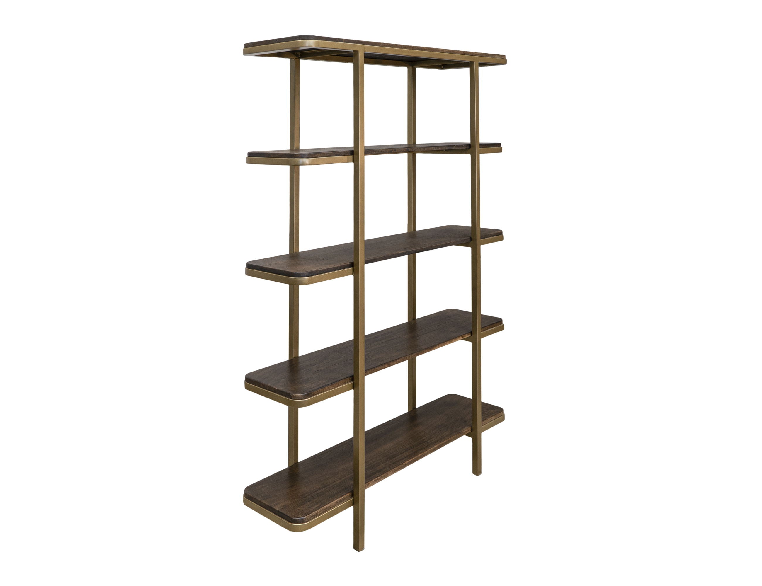 International Furniture Direct Onix - Bookcase - Mahogany Brown | Meri Furniture