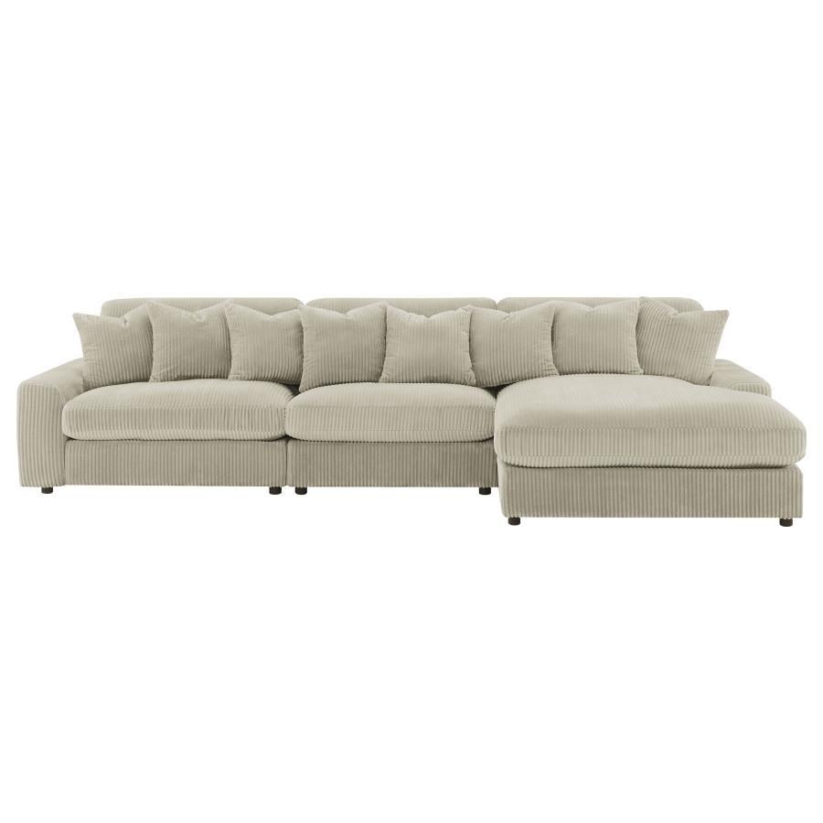 Coaster Fine Furniture Blaine - Reversible Upholstered Chaise Sectional Sofa | Meri Furniture