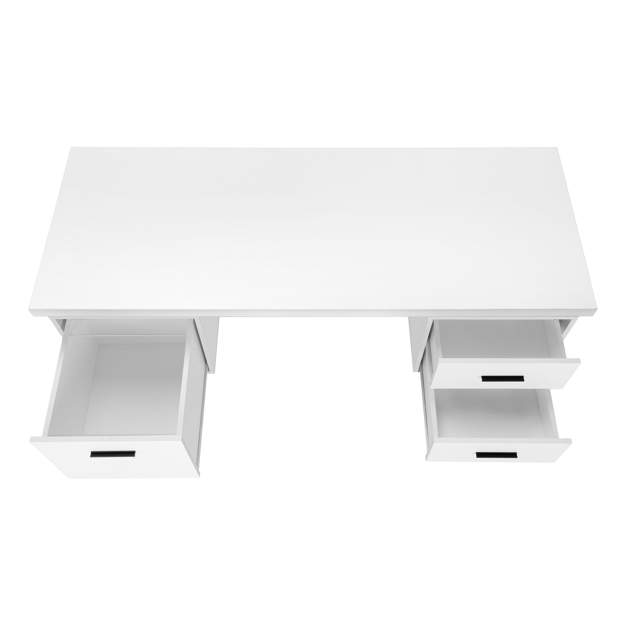Computer Desk For Home Office, Laptop, Left, Right Set - Up, Storage Drawers, Contemporary & Modern