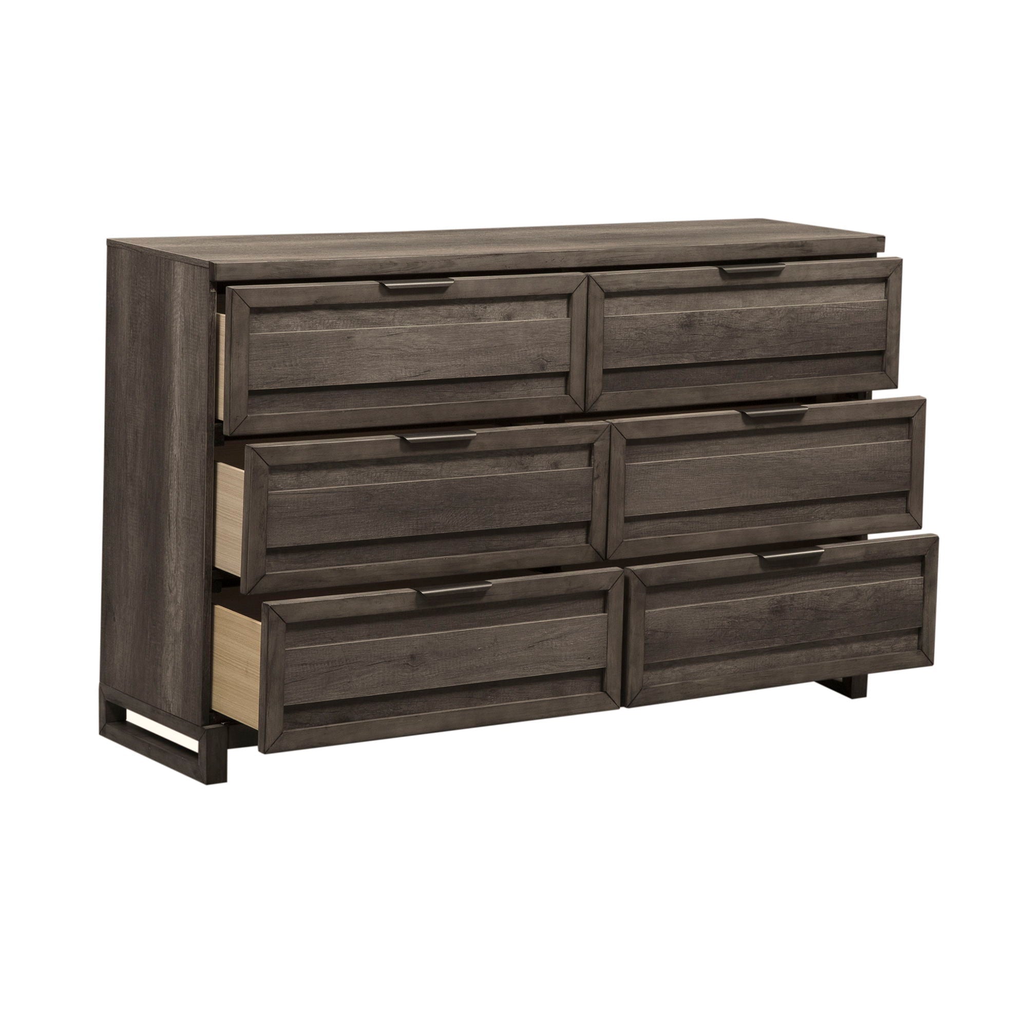 Liberty Furniture Tanners Creek - 6 Drawer Dresser - Dark Gray | Meri Furniture