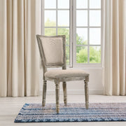 Gabrian - Fabric Side Chair Set of 2) - Two-Tone Beige & Reclaimed Gray