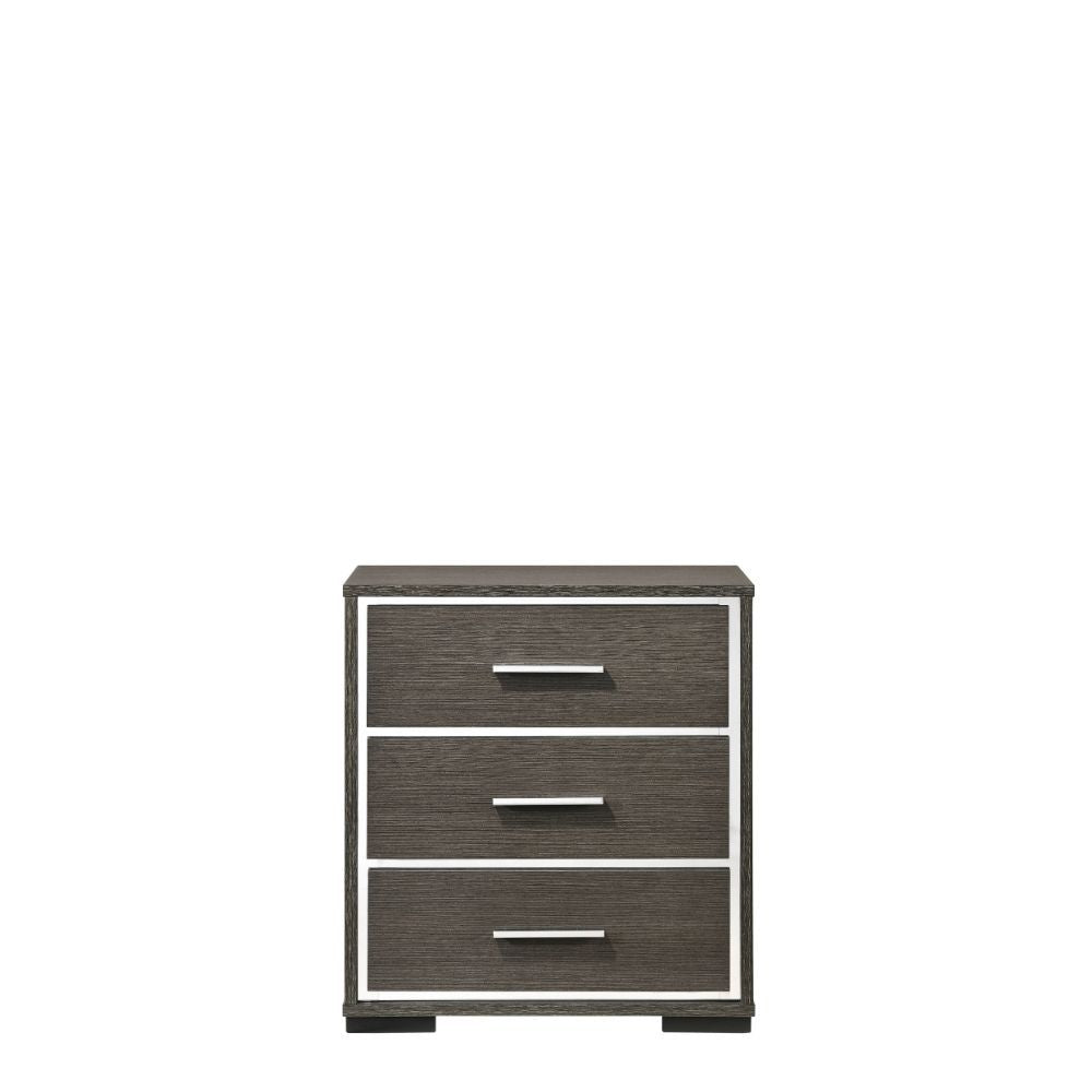 ACME Escher - Nightstand - Gray Oak | Meri Furniture