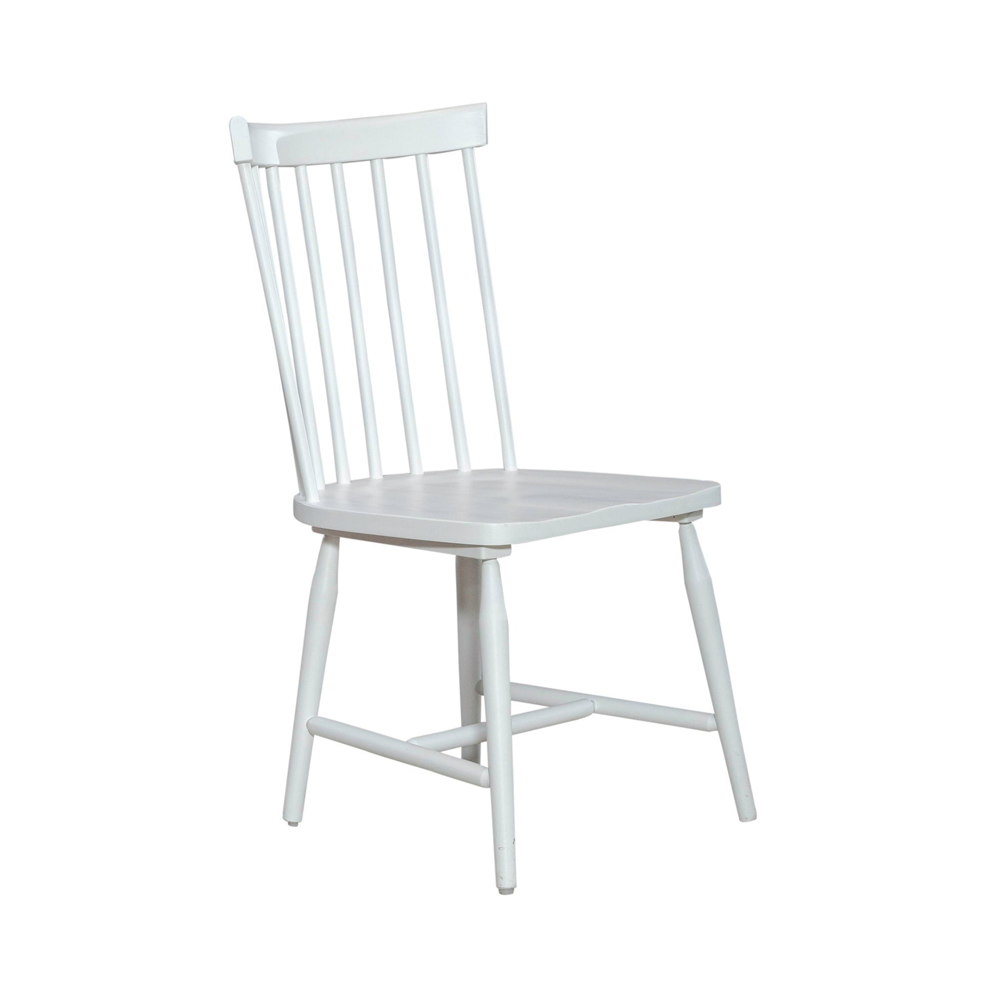 Liberty Furniture Palmetto Heights - Spindle Back Side Chair (RTA) - White | Meri Furniture
