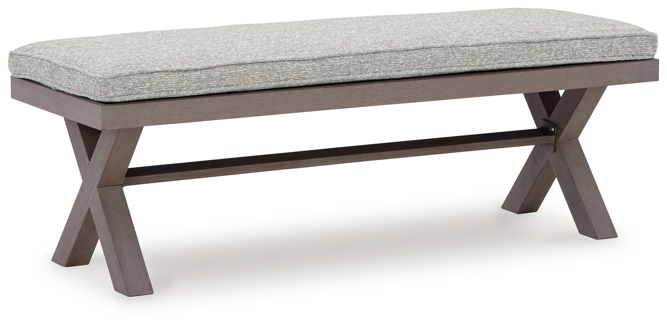 Signature Design by Ashley® Hillside Barn - Gray / Brown - Bench With Cushion | Meri Furniture
