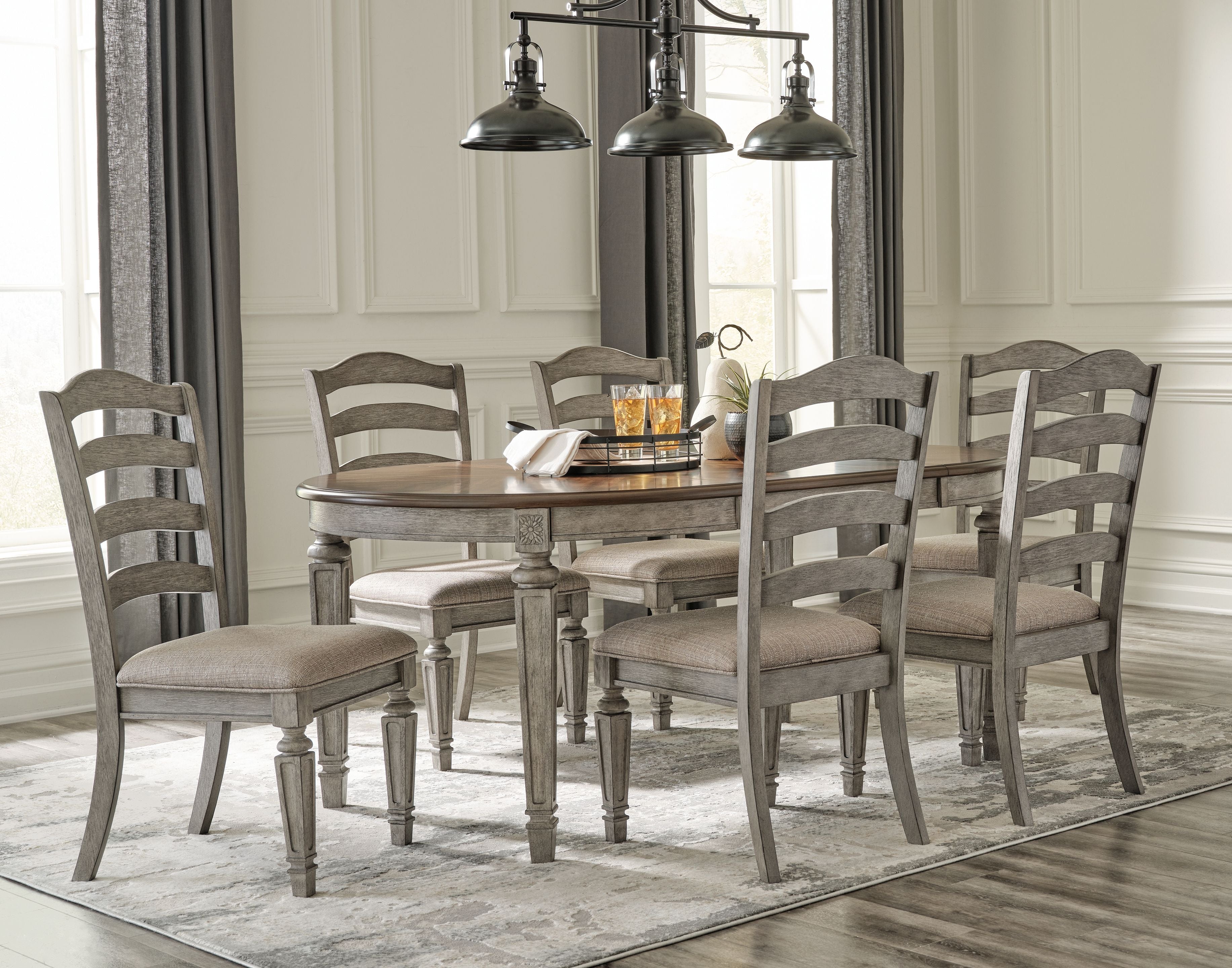 Signature Design by Ashley® Lodenbay - Extensiontable Dining Room Set | Meri Furniture
