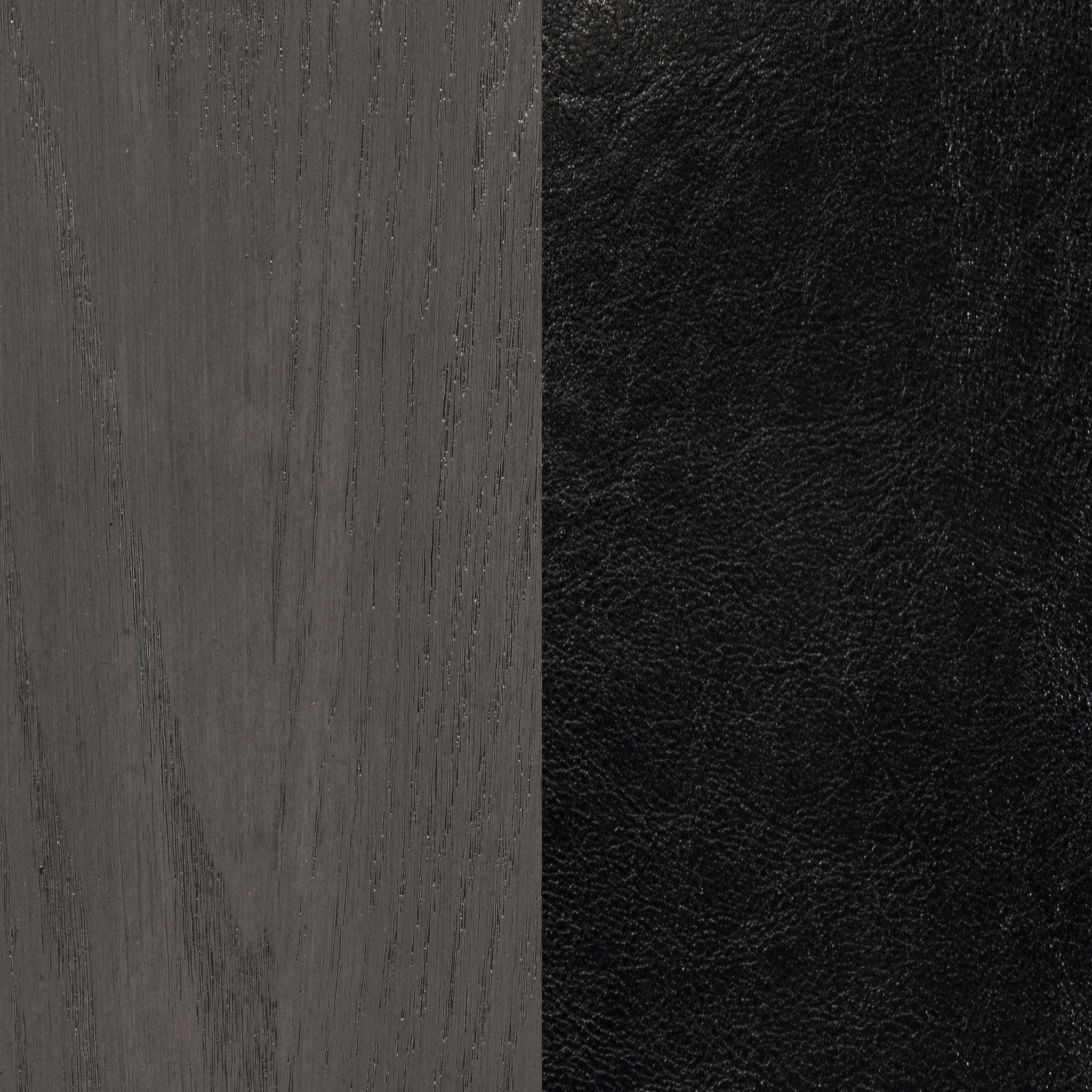 Lavon Wood Dining Side Chair Black and  Medium Grey (Set of 2)
