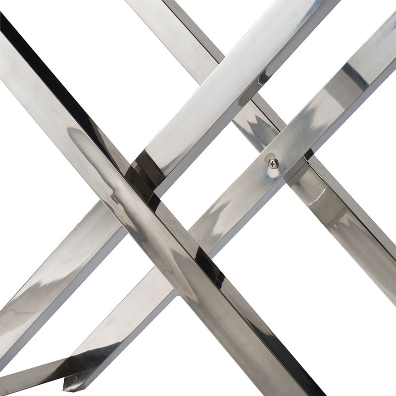 Cabinet - Silver - Faux Leather