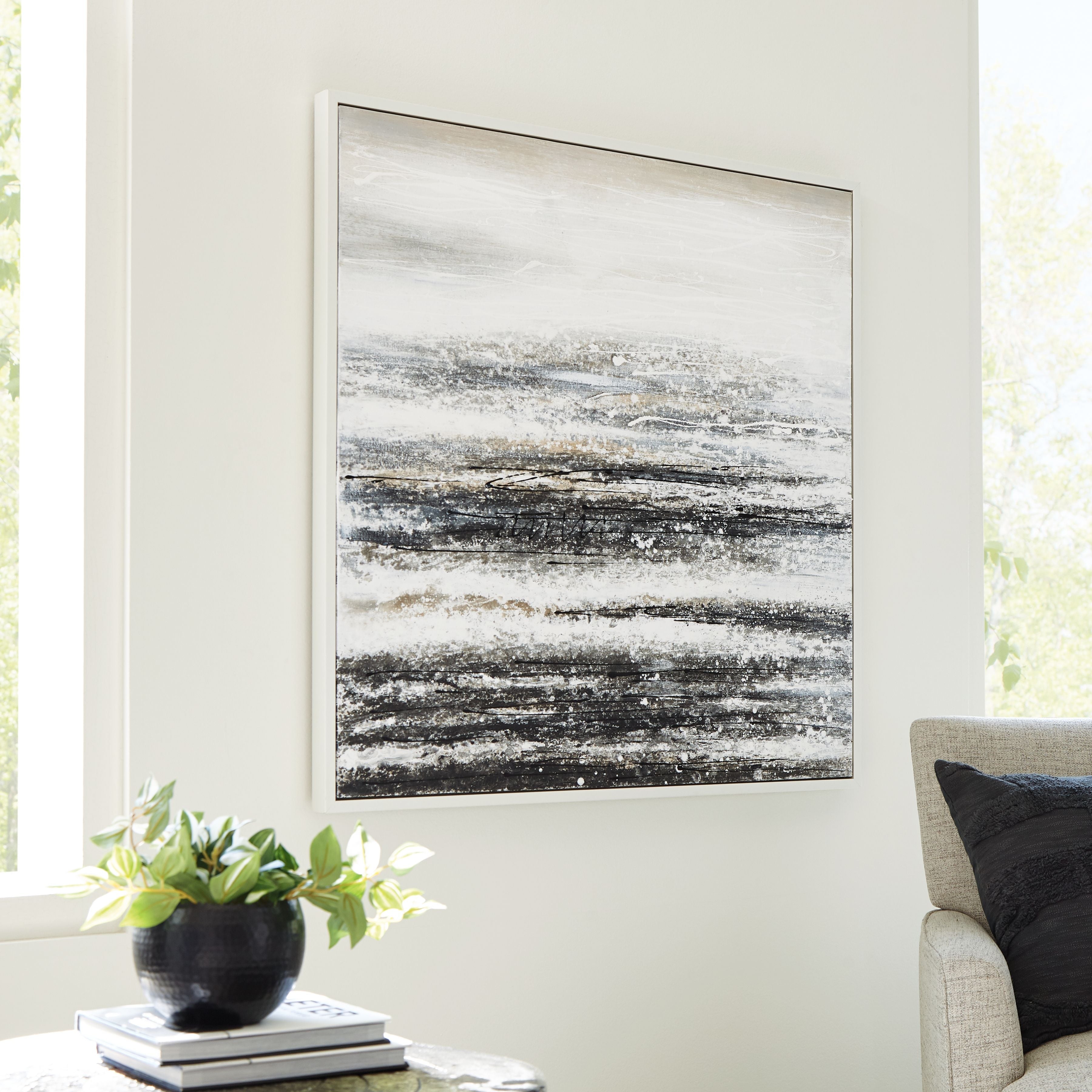 Signature Design by Ashley® Yeschester - White - Wall Art | Meri Furniture