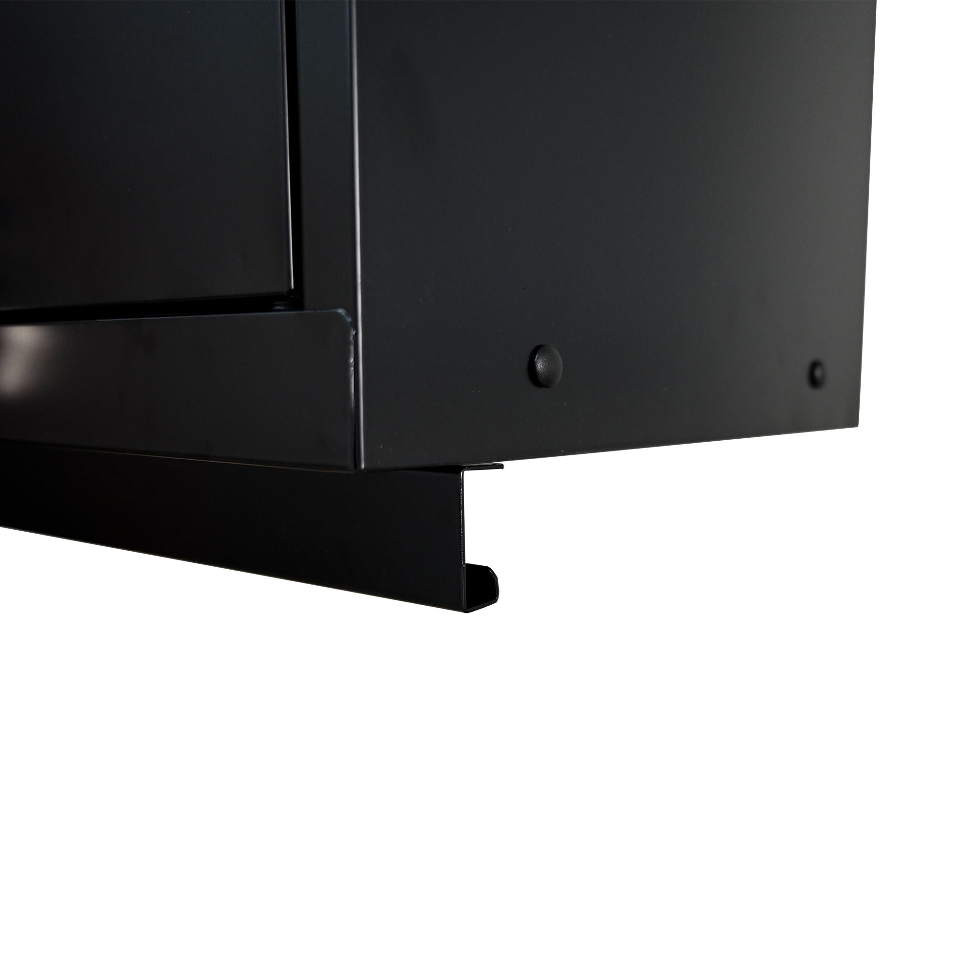 Steel Filing Cabinet With Compartments For Office Use, Storage, File Storage, Archives, And High And Low Cabinets - Black / Red