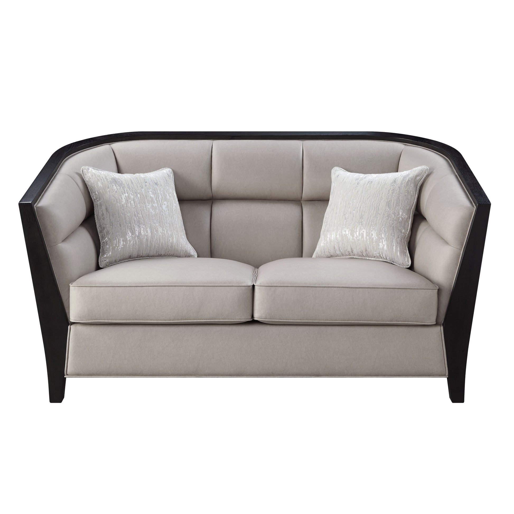 ACME Zemocryss - Loveseat - Beige Fabric | Meri Furniture