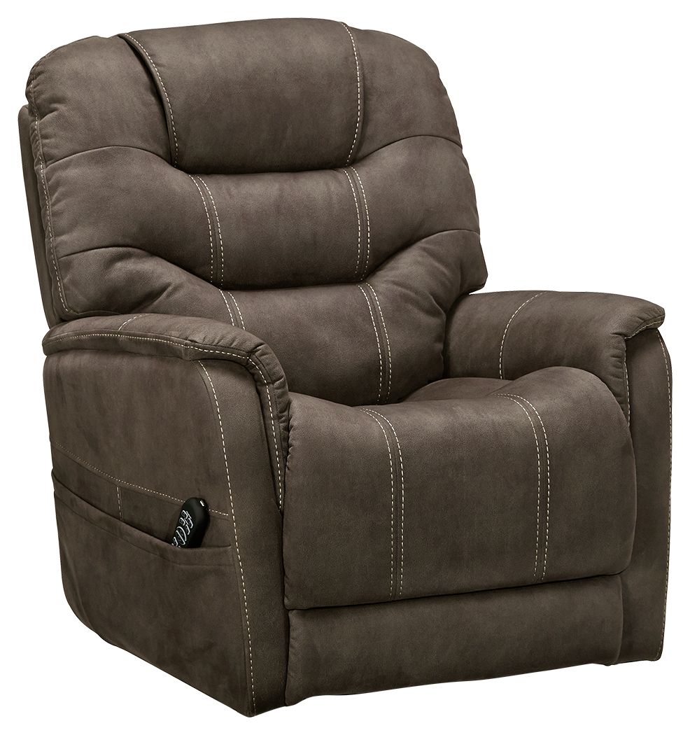 Ashley Furniture Ballister - Espresso - Power Lift Recliner | Meri Furniture