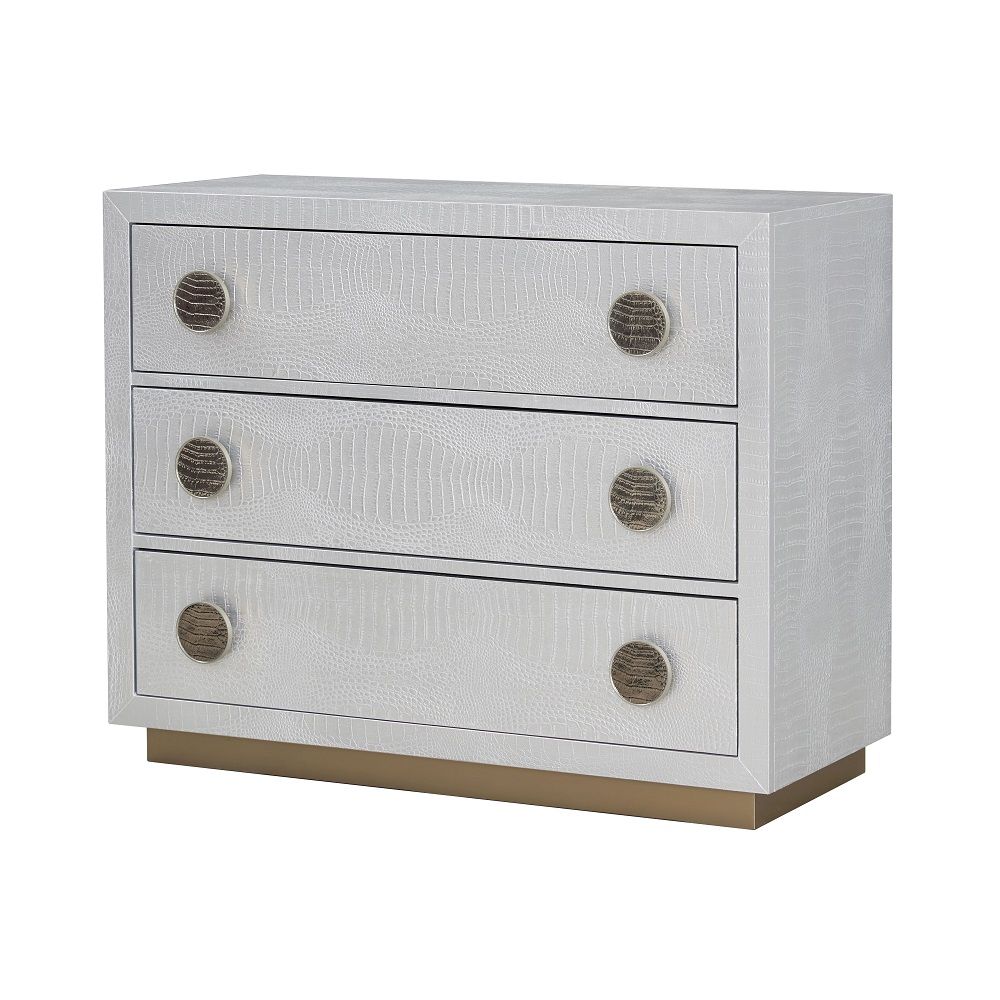 ACME Anpu - Console Cabinet - Silver | Meri Furniture
