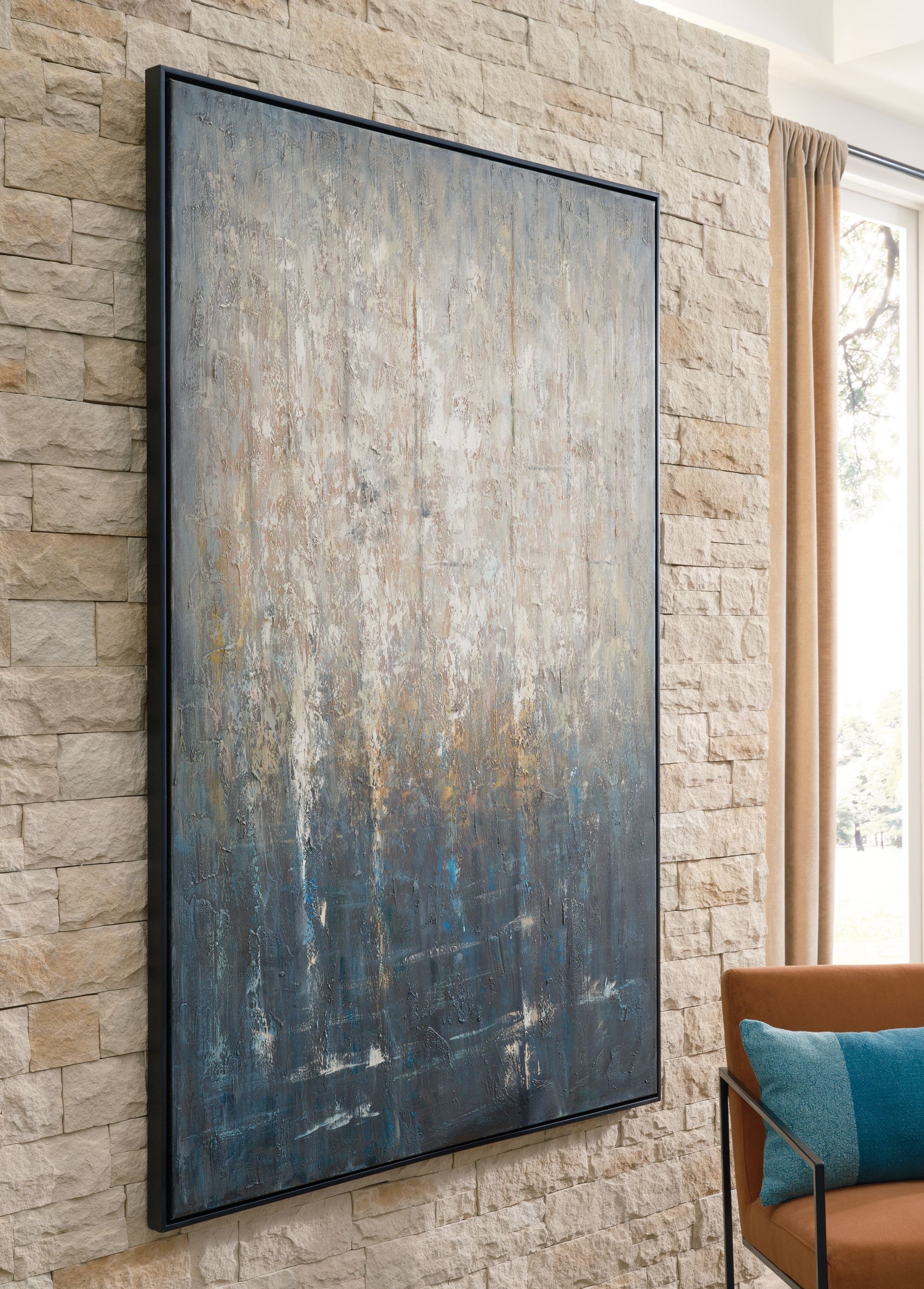 Signature Design by Ashley® Montgain - Tan / Black - Wall Art | Meri Furniture