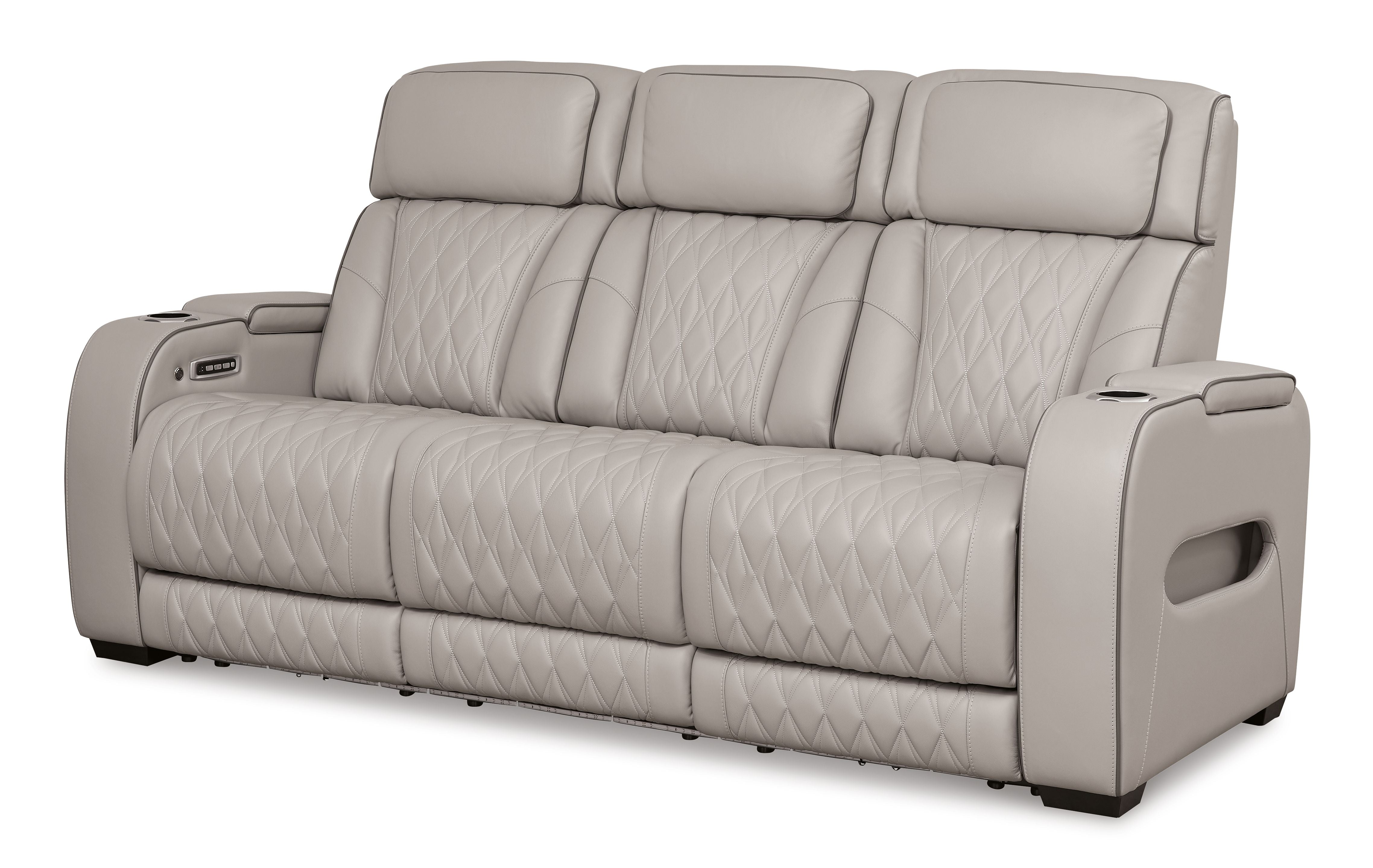 Signature Design by Ashley® Boyington - Power Reclining Sofa With Adj Headrest | Meri Furniture