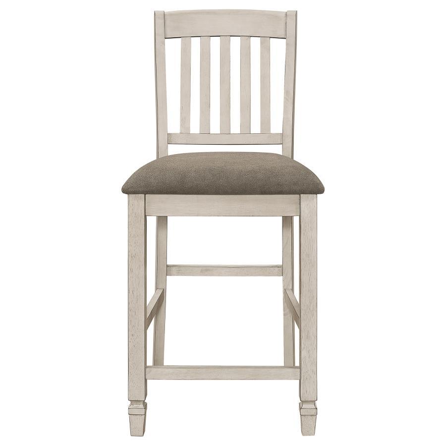 Coaster Fine Furniture Sarasota - Wood Counter Chair (Set of 2) - Rustic Cream | Meri Furniture