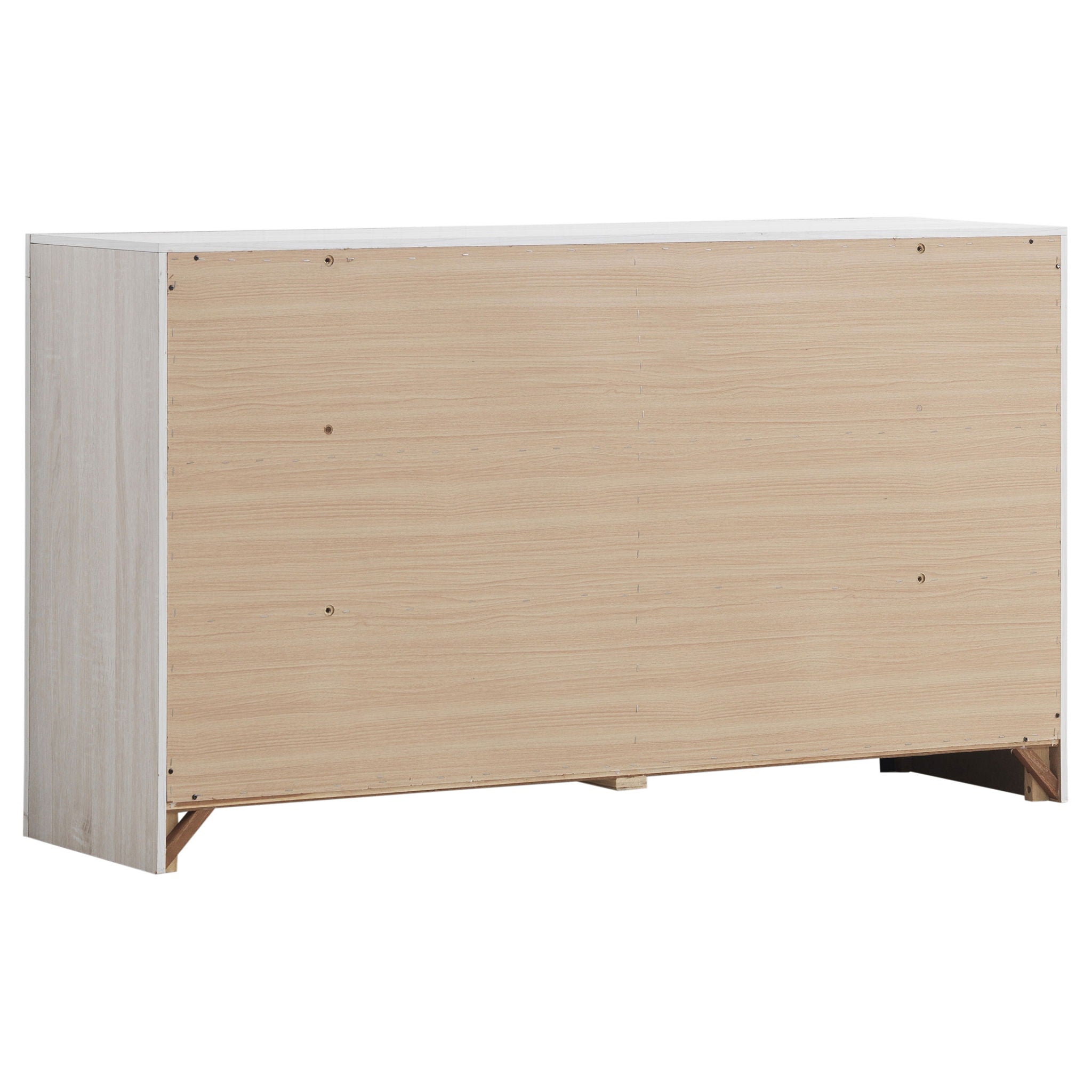 Geary - 4 Piece King Panel Bedroom Set With 2 Nightstands And Dresser - White
