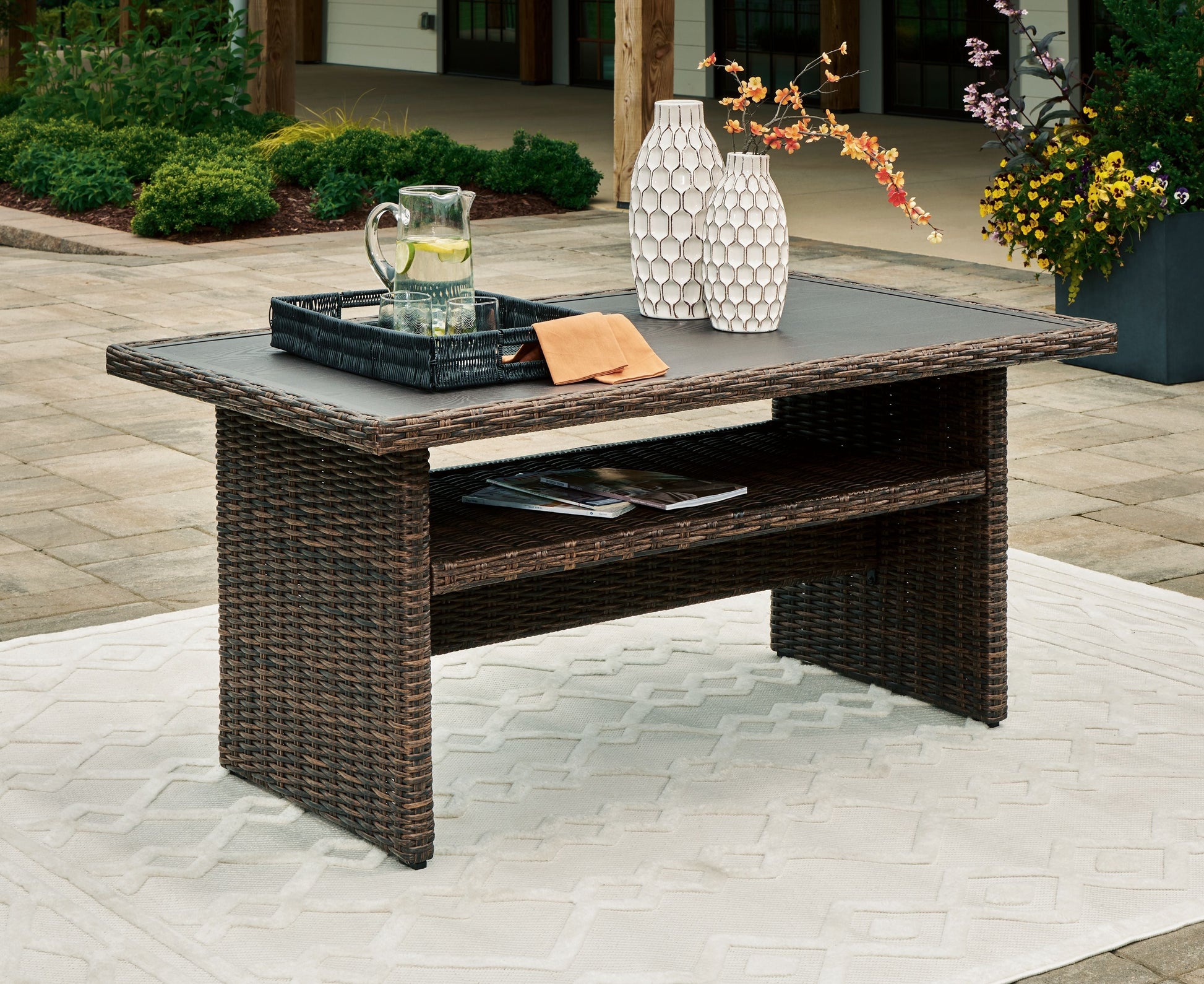 Signature Design by Ashley® Brook Ranch - Brown - Rect Multi-use Table | Meri Furniture