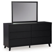 Signature Design by Ashley® Danziar - Black - Dresser And Mirror | Meri Furniture