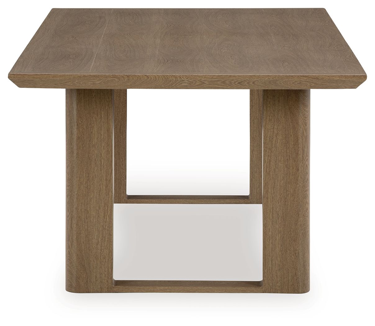 Signature Design by Ashley® Serene Bay - Dark Brown - Rectangular Dining Table With Umbrella Option | Meri Furniture